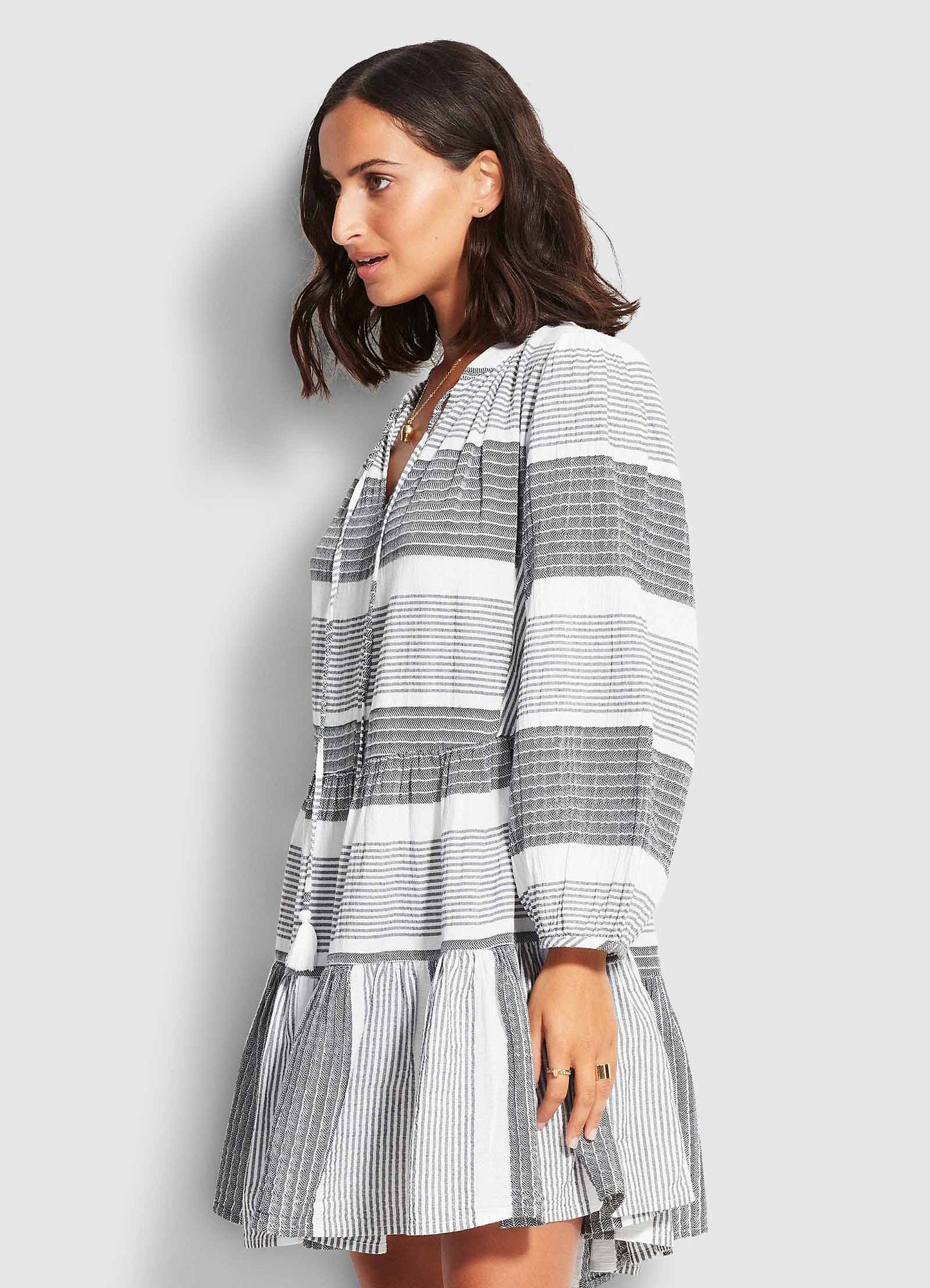  Jacquard Dress- Black