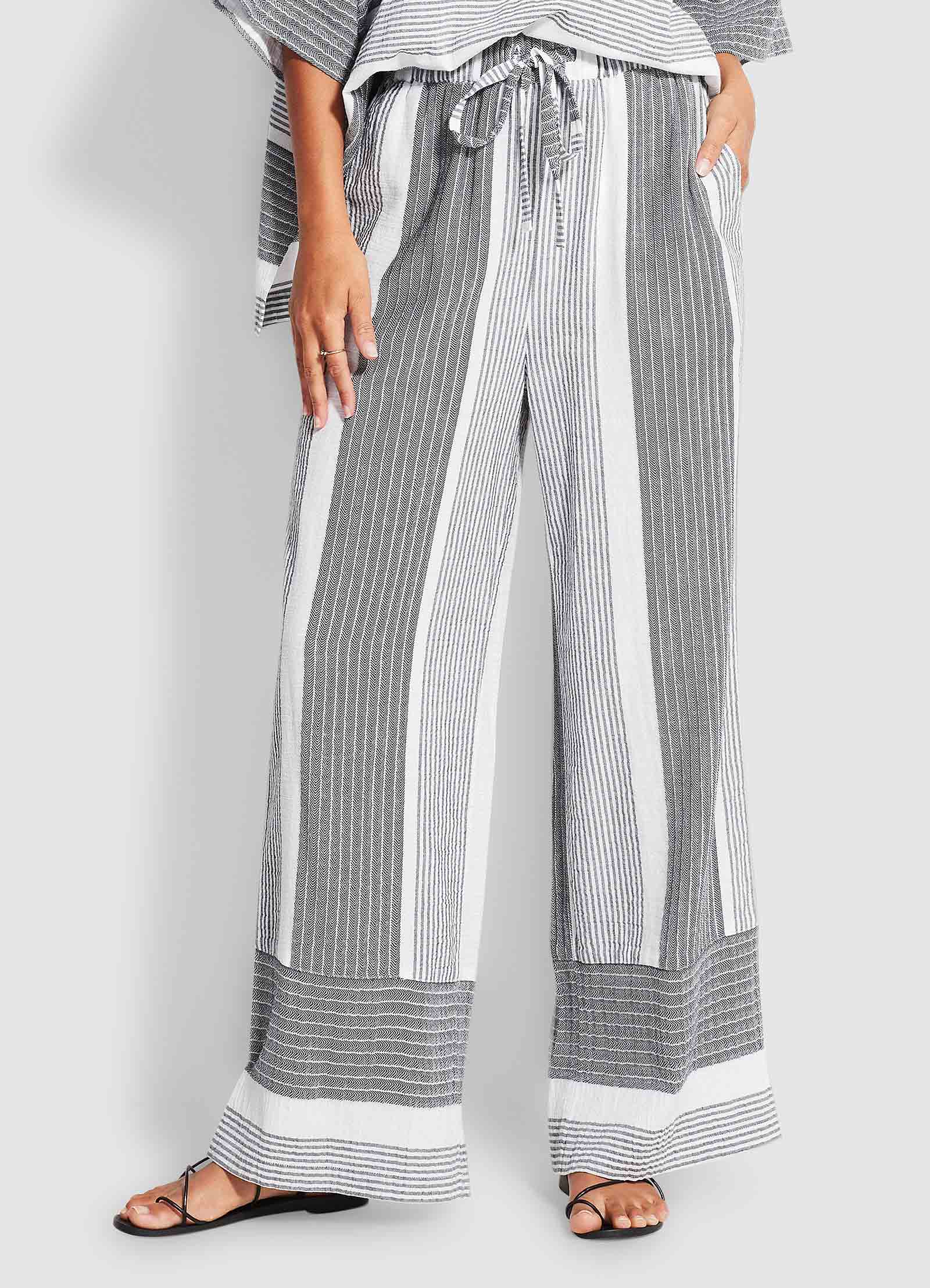  Jacquard Beach Pant- Black