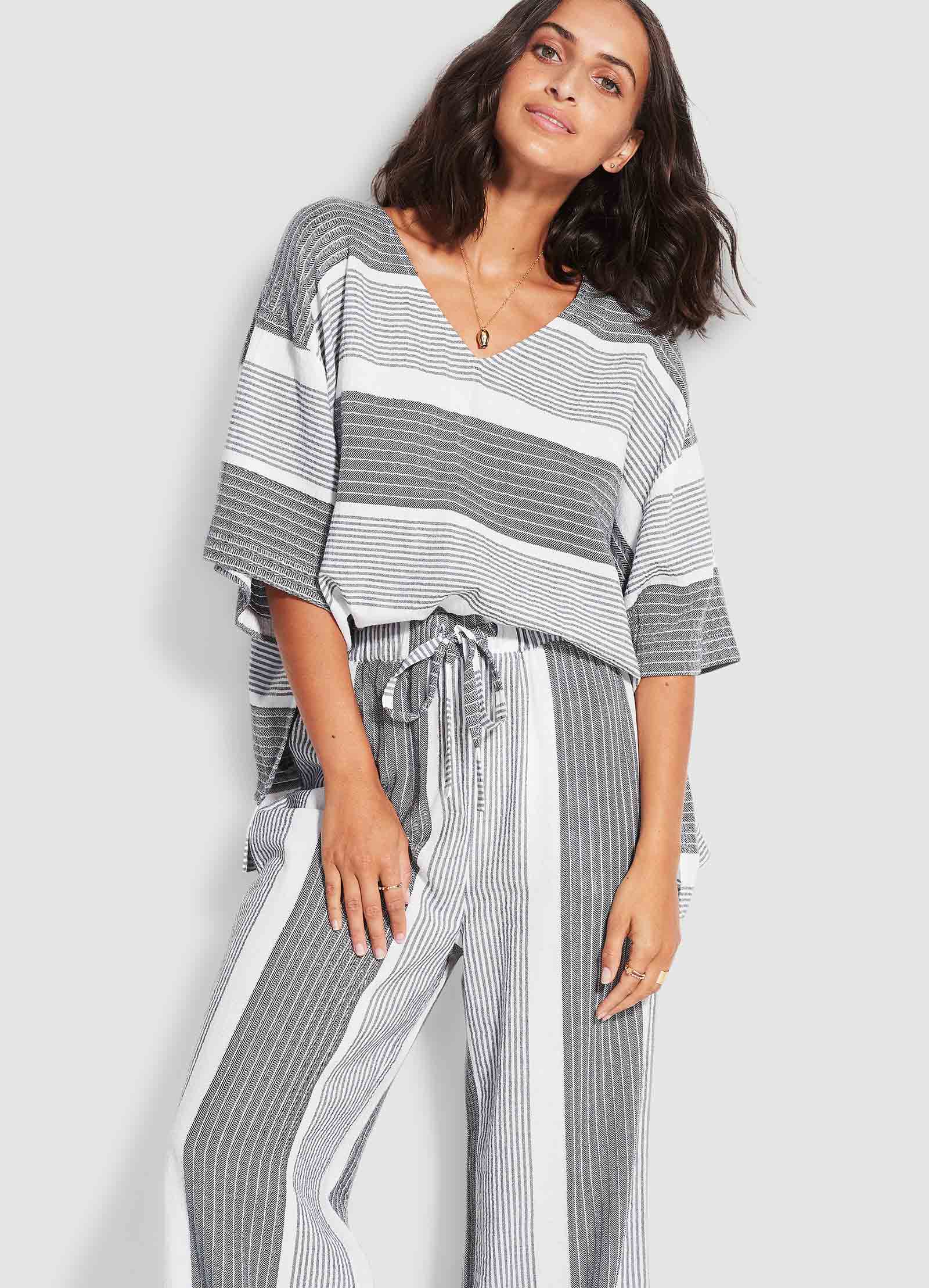  Jacquard Beach Pant- Black
