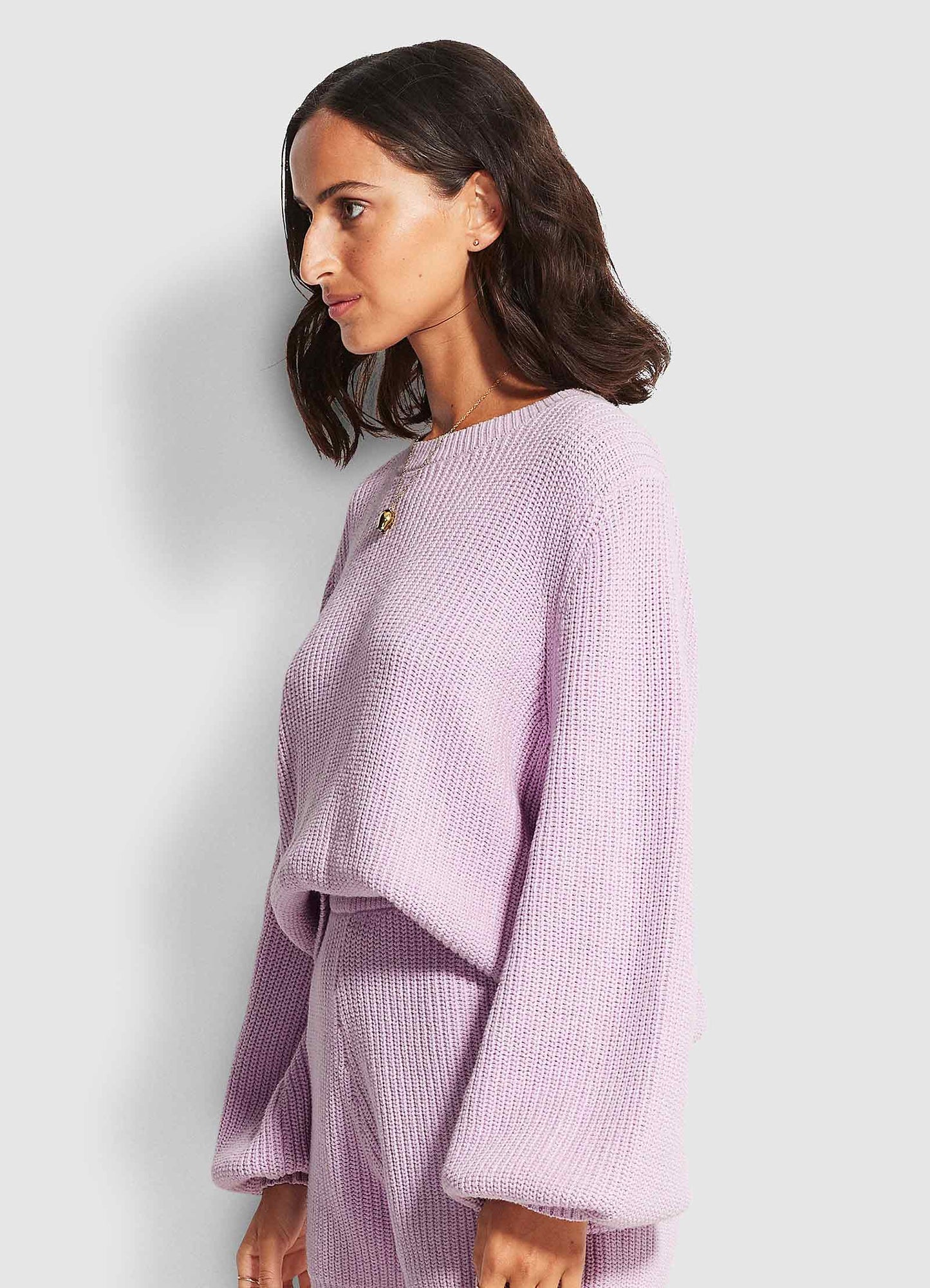  North Coast Chunky Knit - Lilac