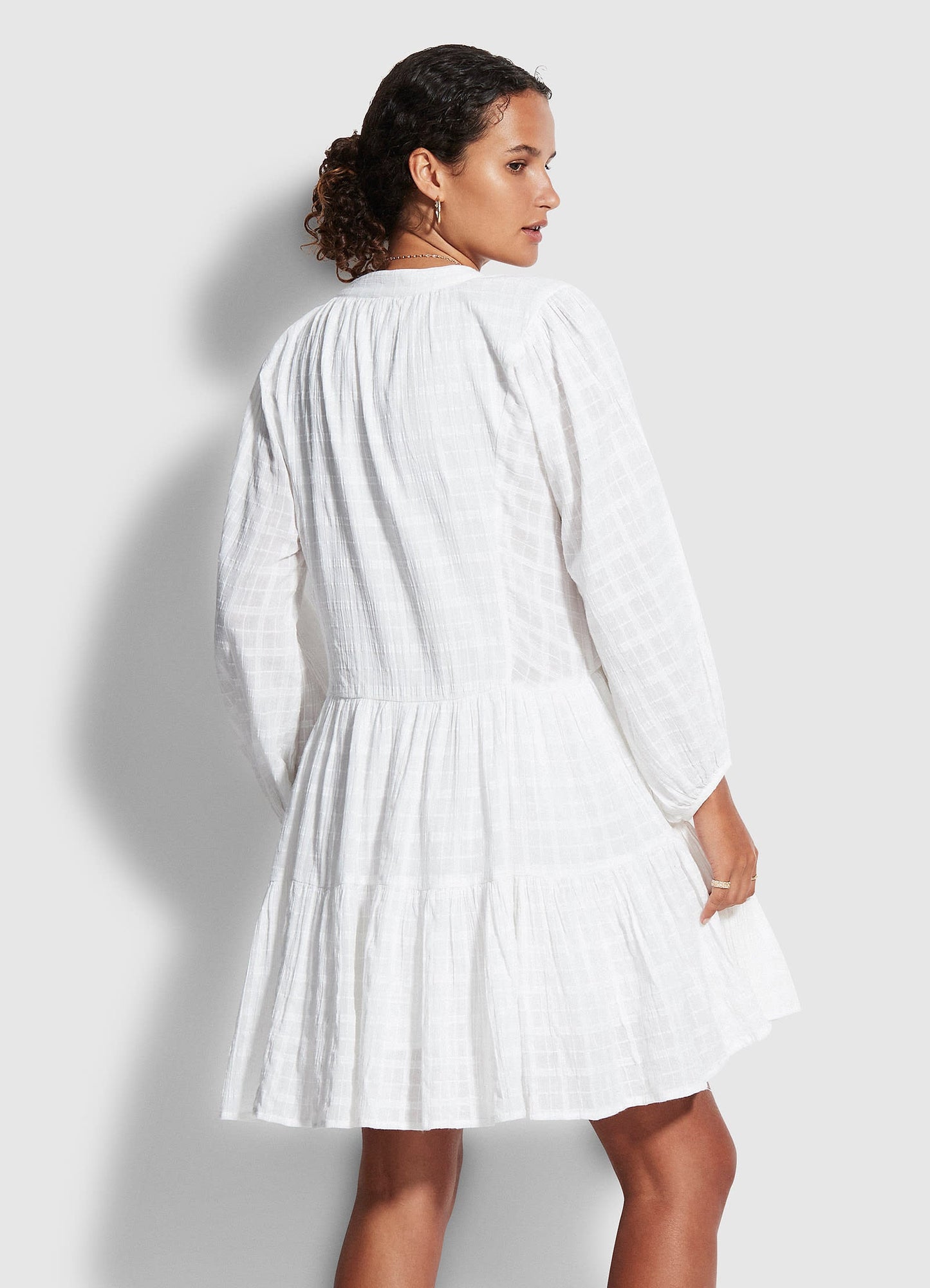  Drifter Tiered Dress - White