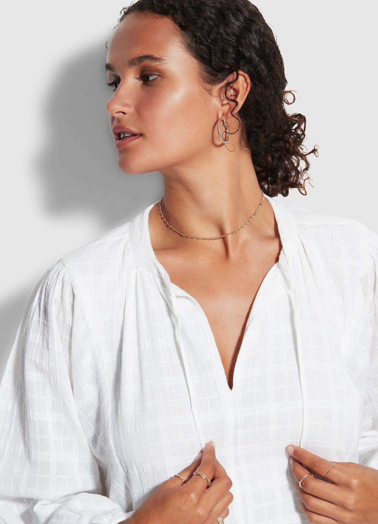  Drifter Tiered Dress - White