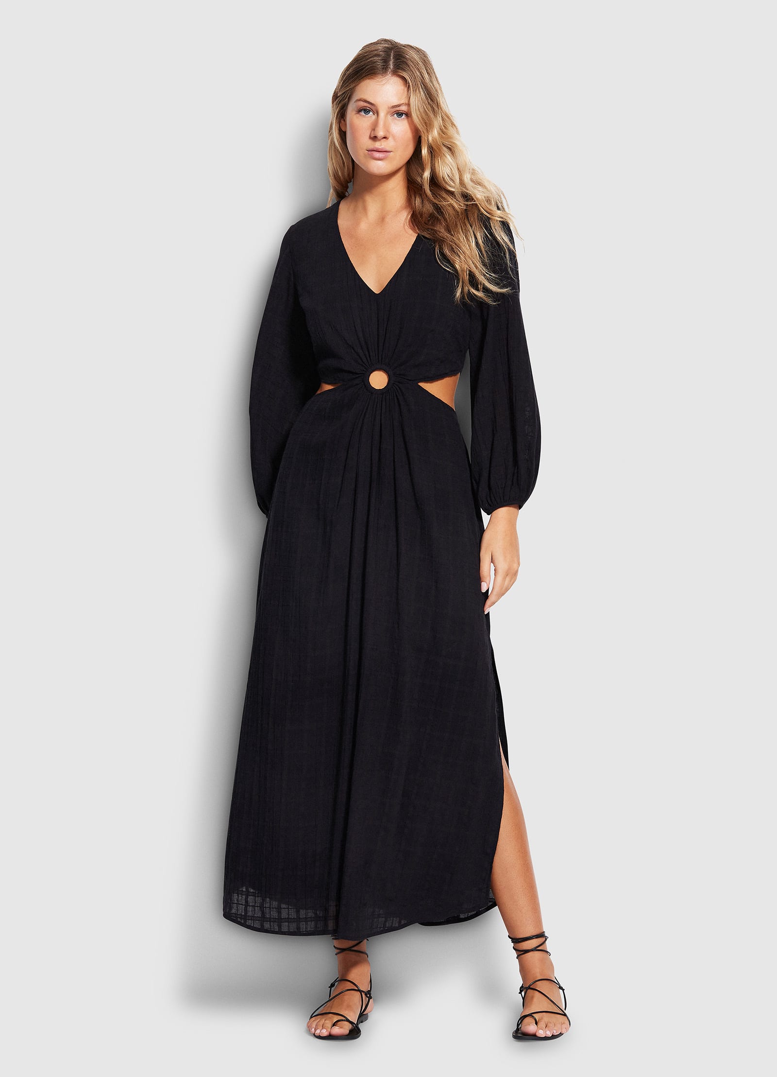  Drifter Cut Out Dress- Black