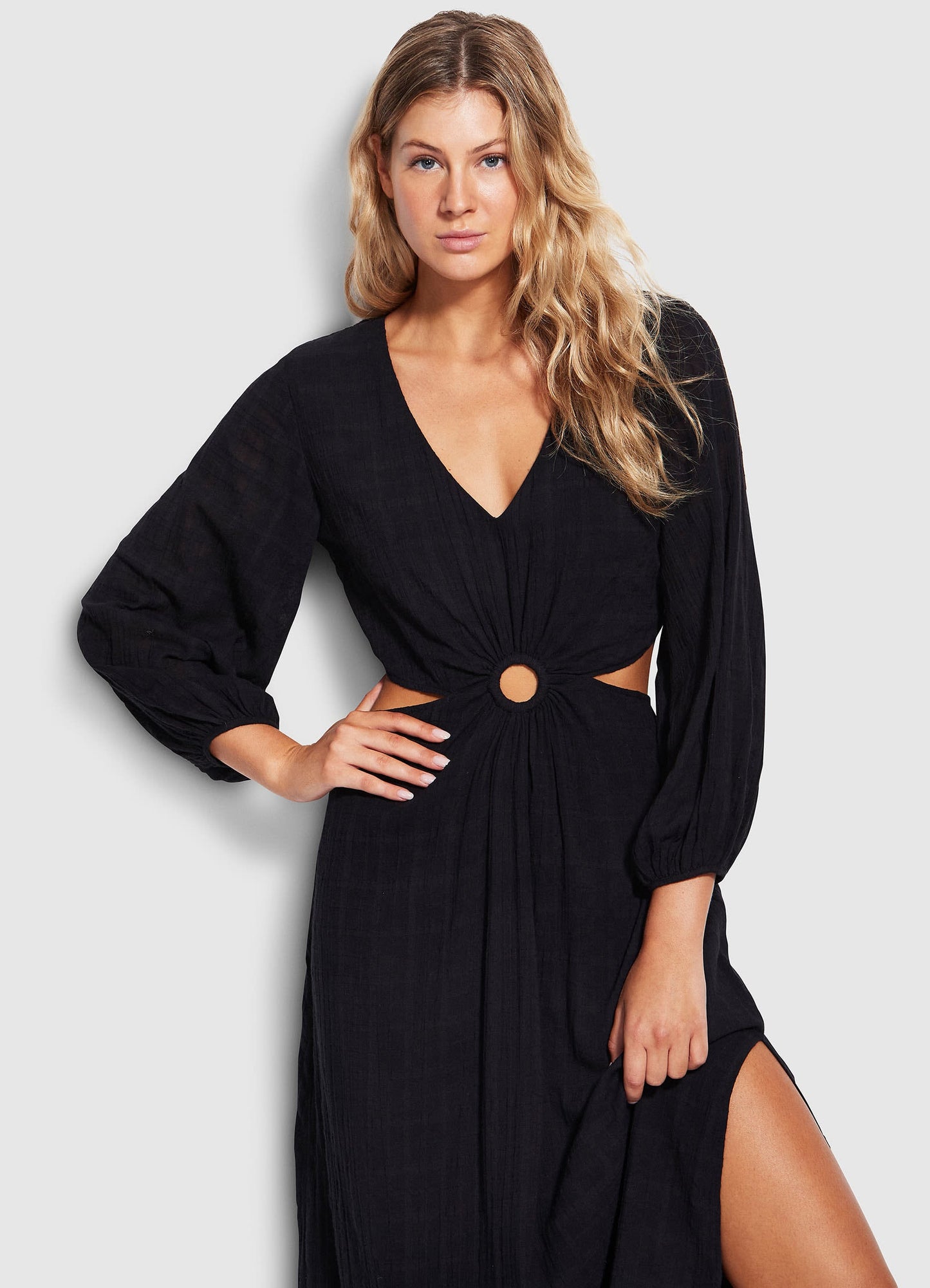  Drifter Cut Out Dress- Black