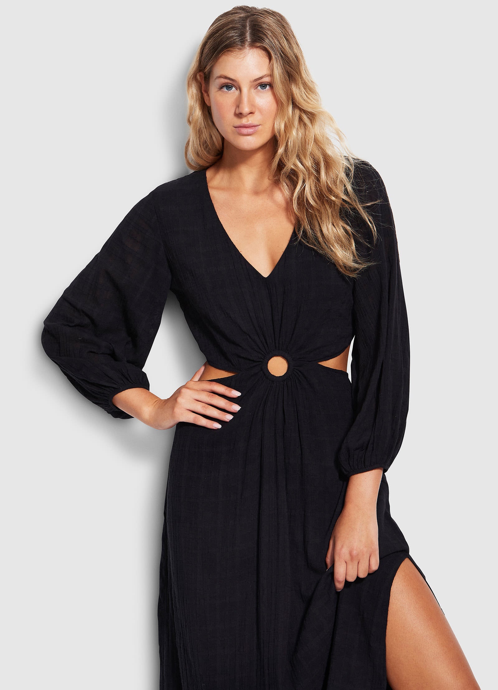 Drifter Cut Out Dress- Black