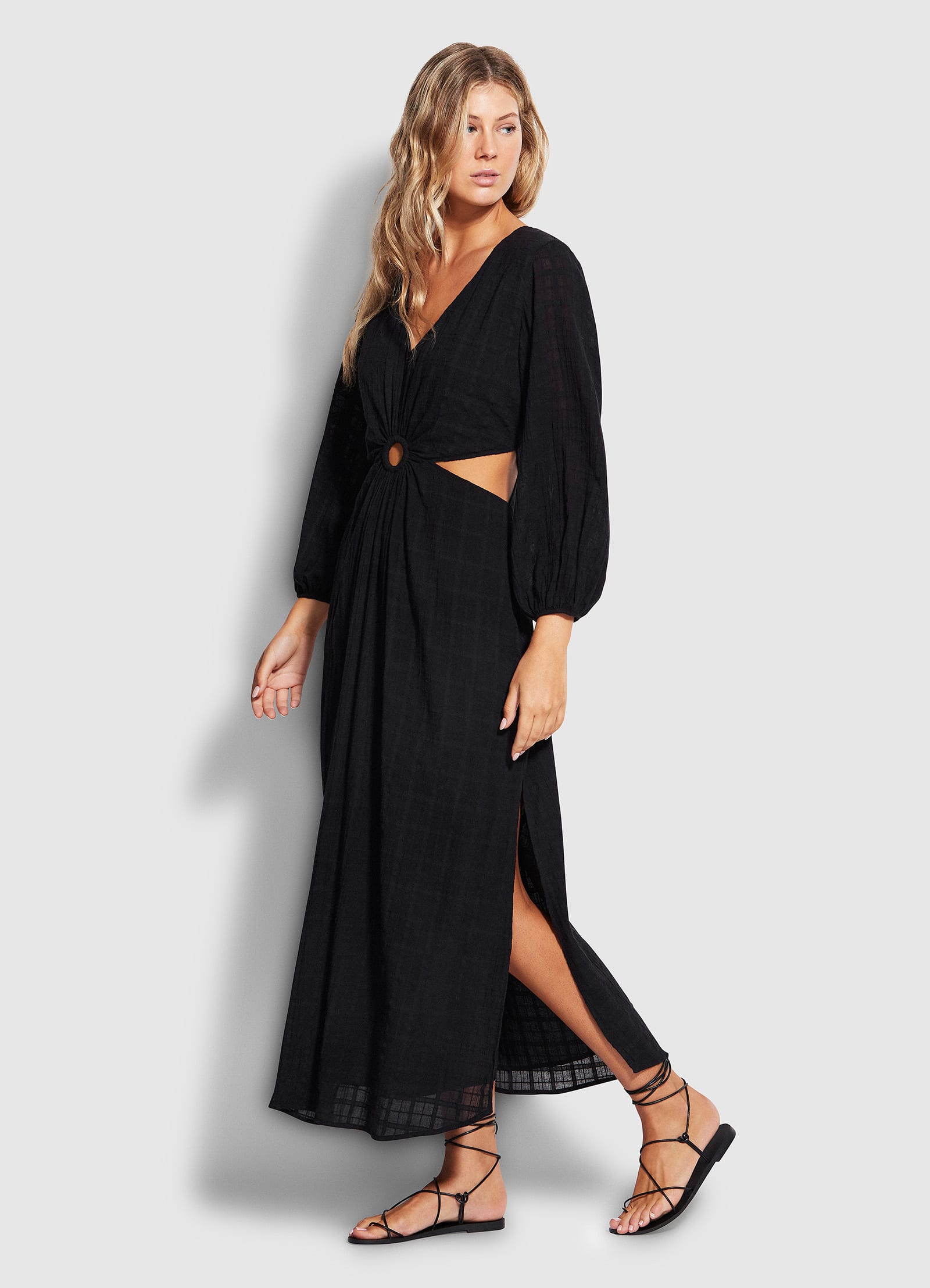 Drifter Cut Out Dress- Black