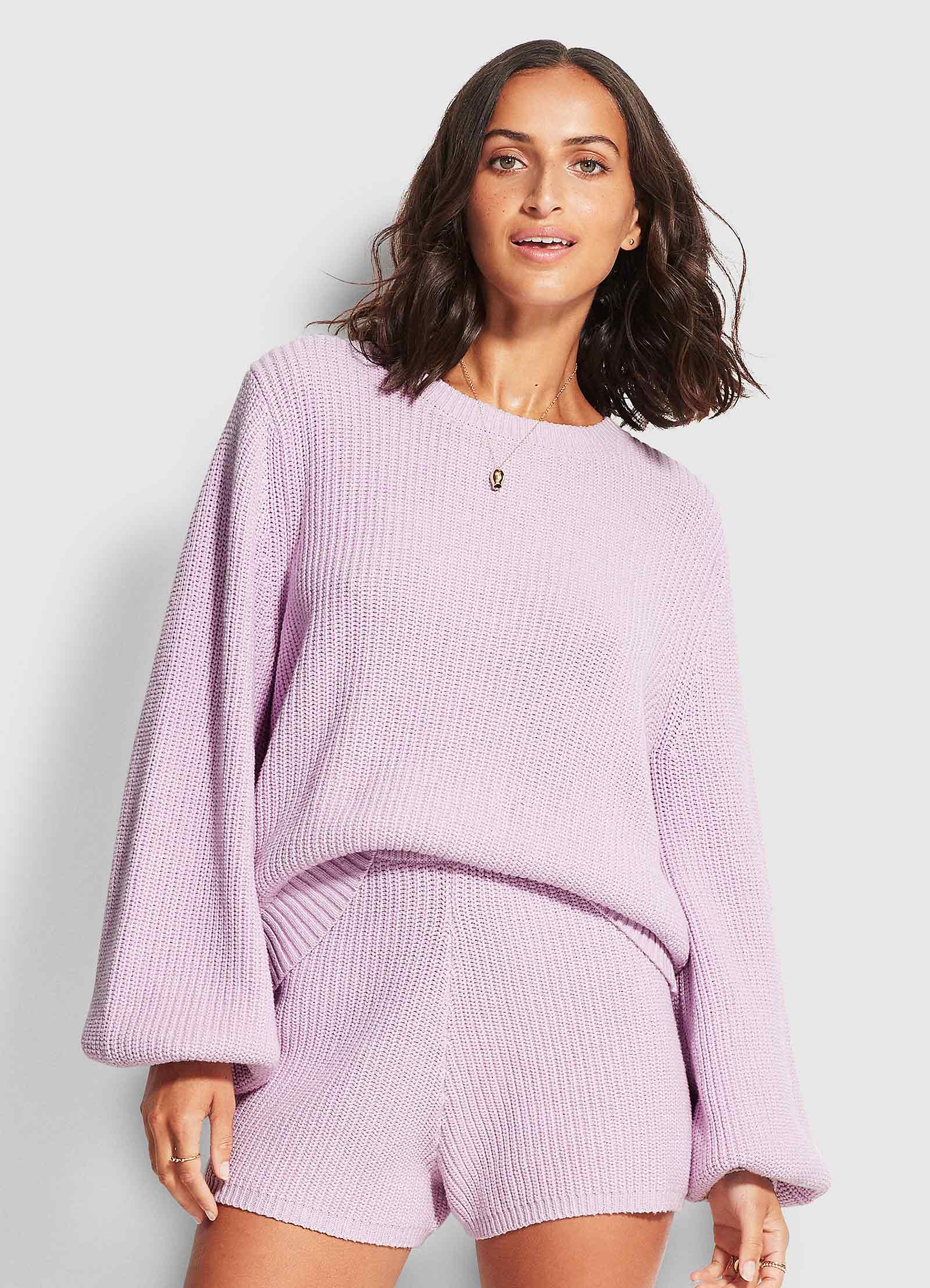  North Coast Knit Short - Lilac
