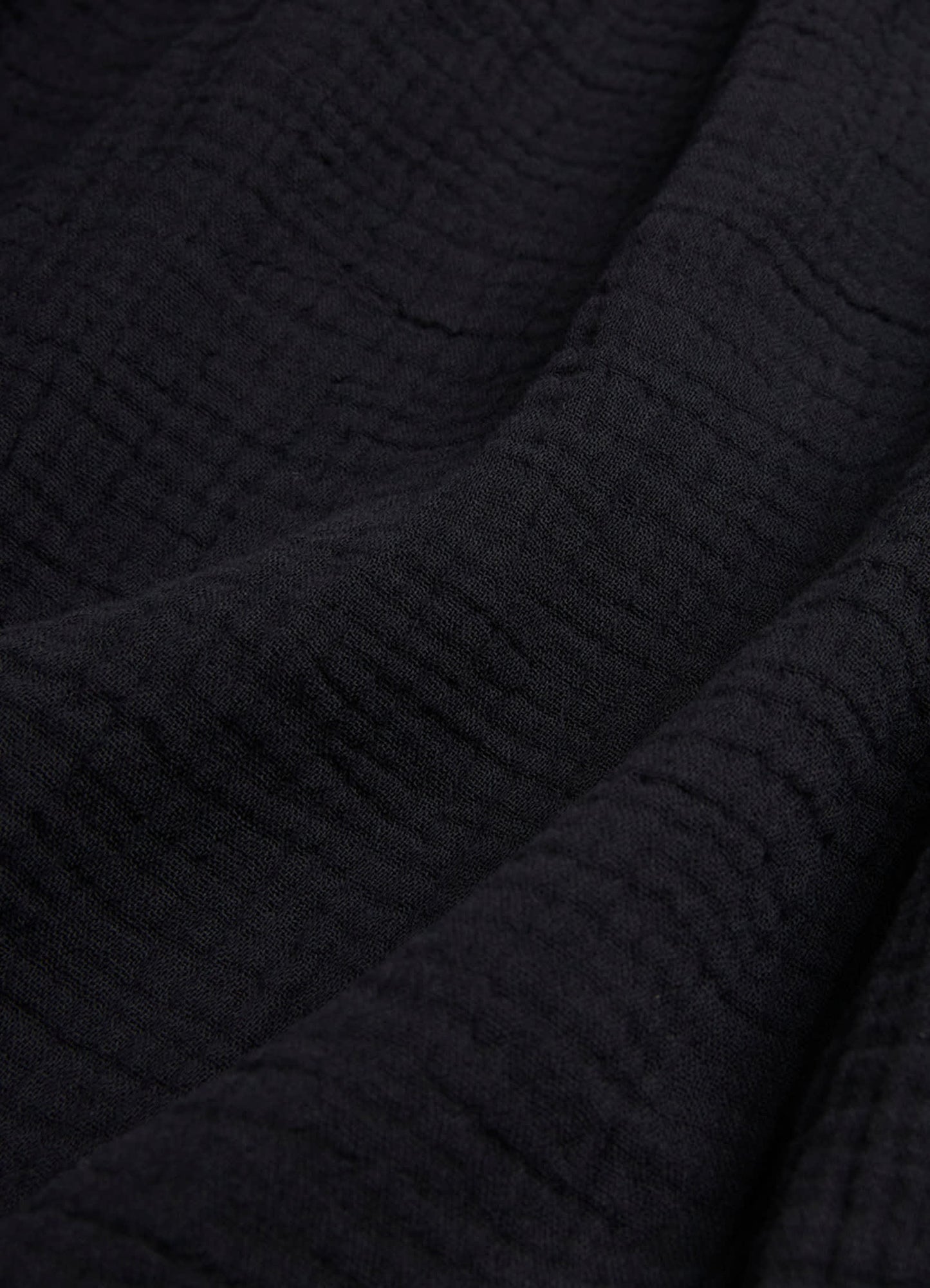  Double Cloth Summer Cover Up- Black