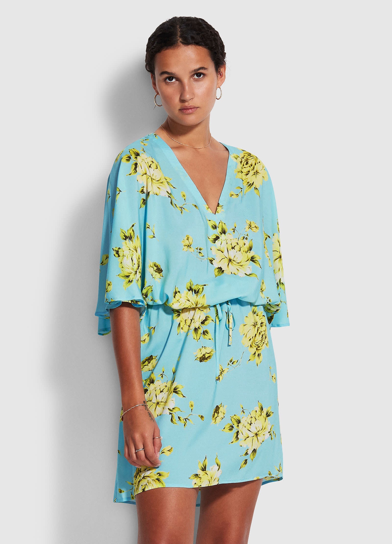  Full Bloom Kaftan - Sky
