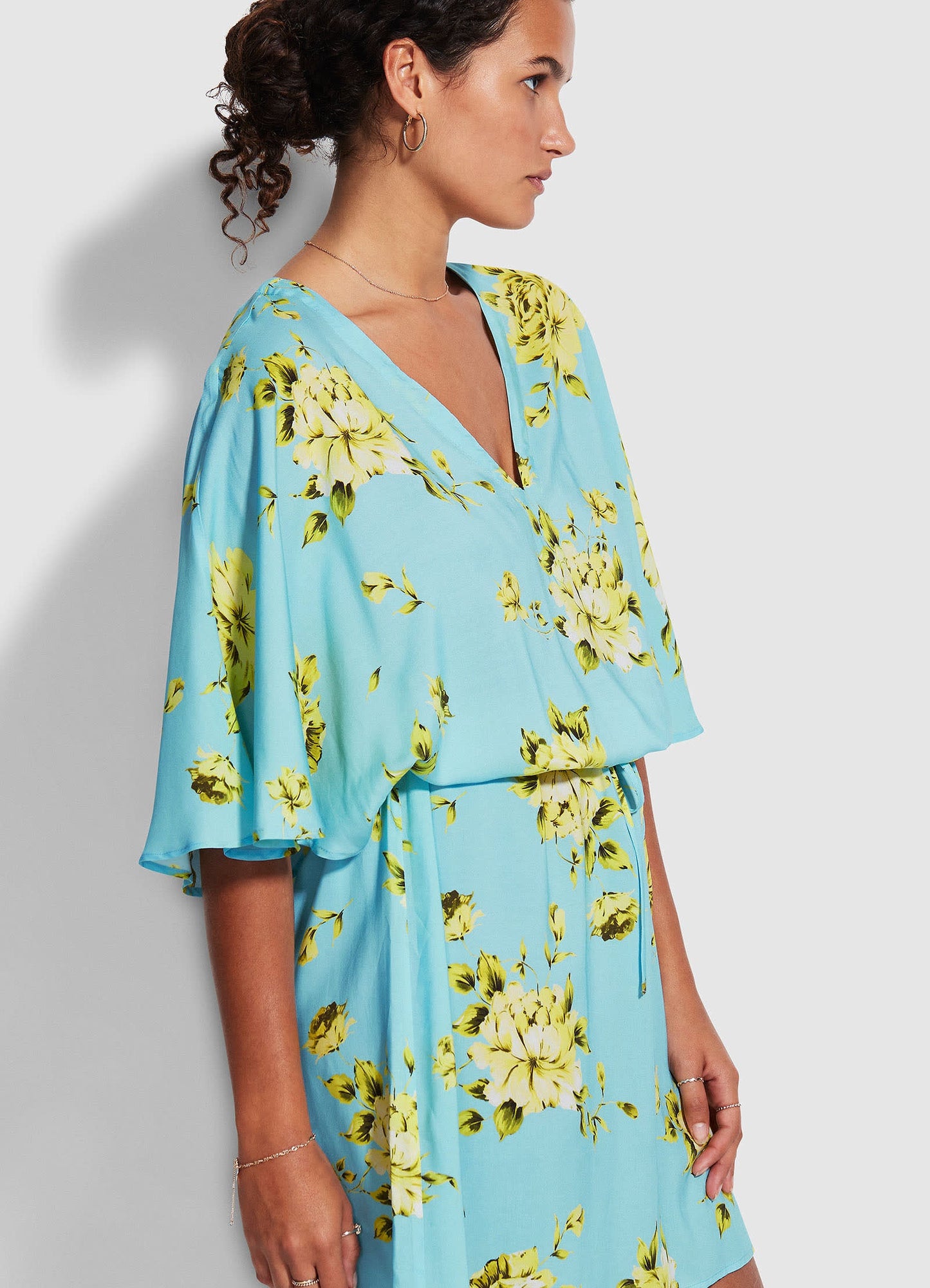  Full Bloom Kaftan - Sky