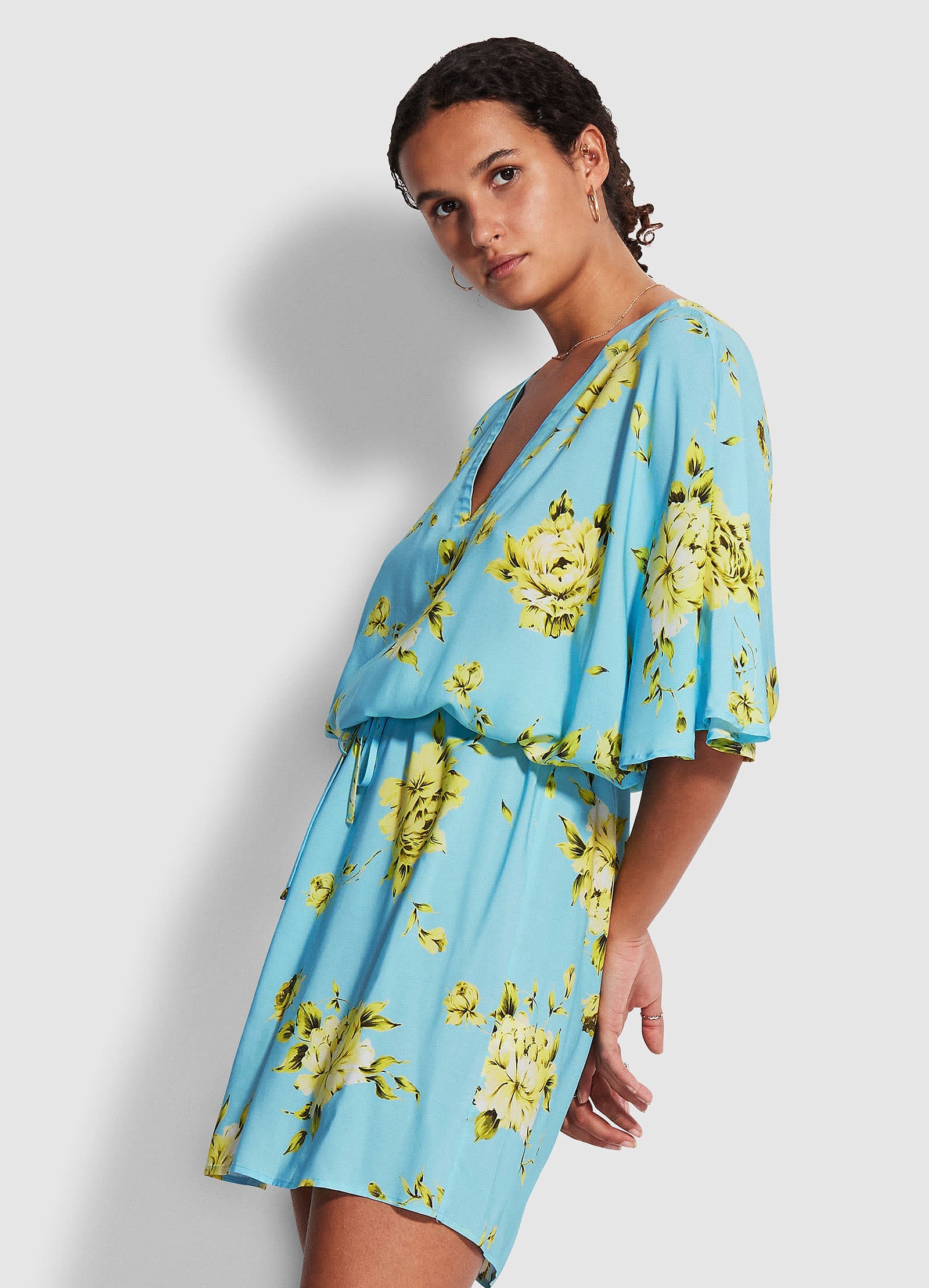  Full Bloom Kaftan - Sky