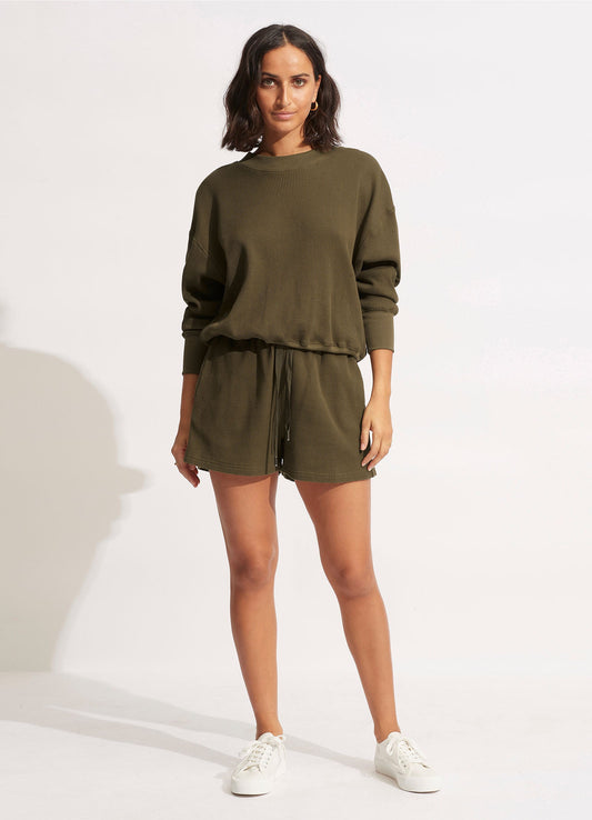  Waffle Beach Short- Moss