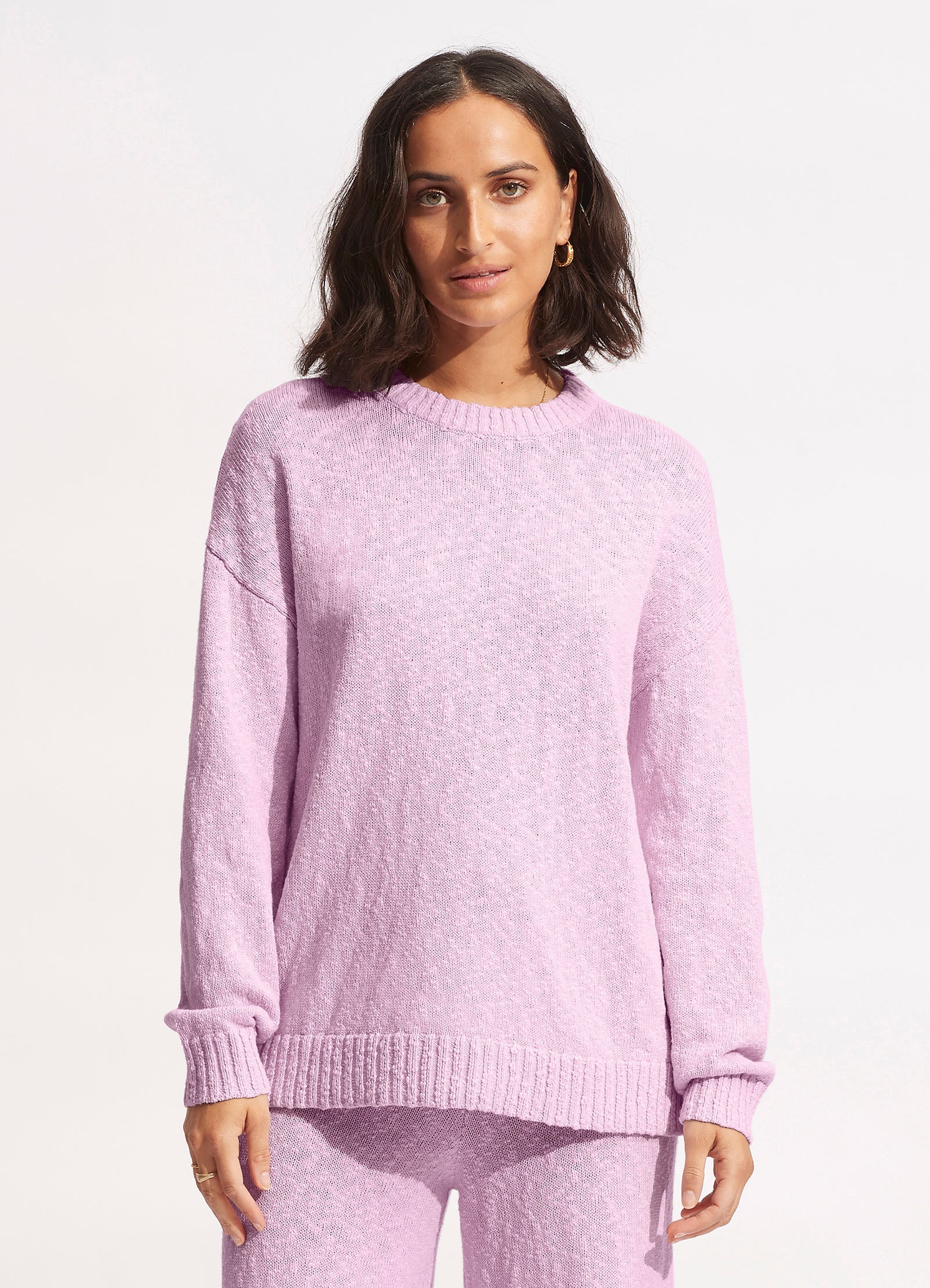  Boucle Sweater - Lilac