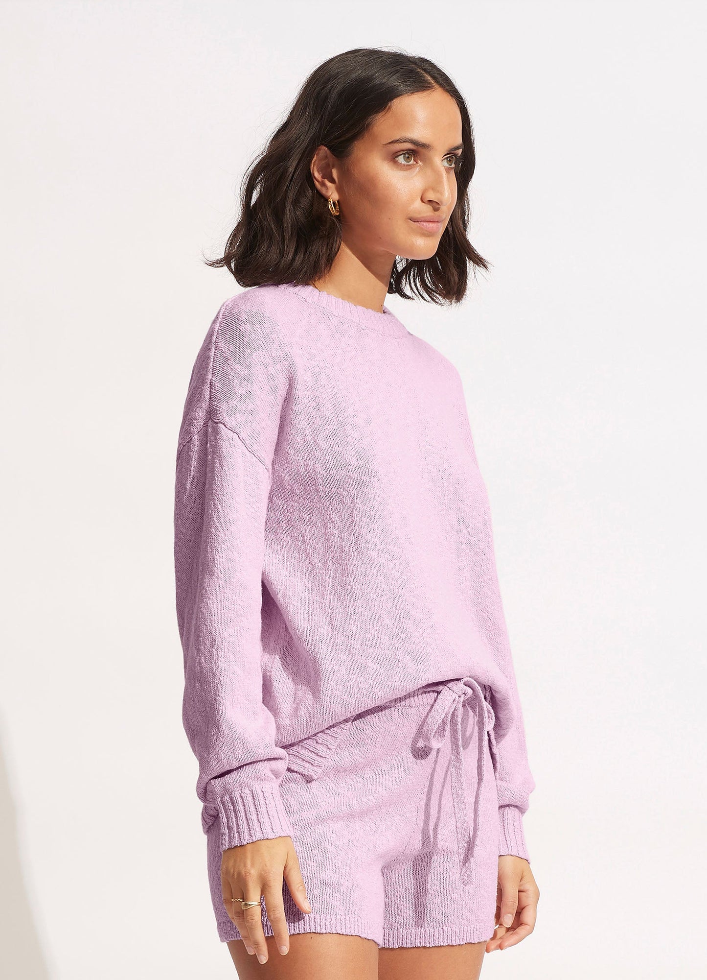  Boucle Sweater - Lilac