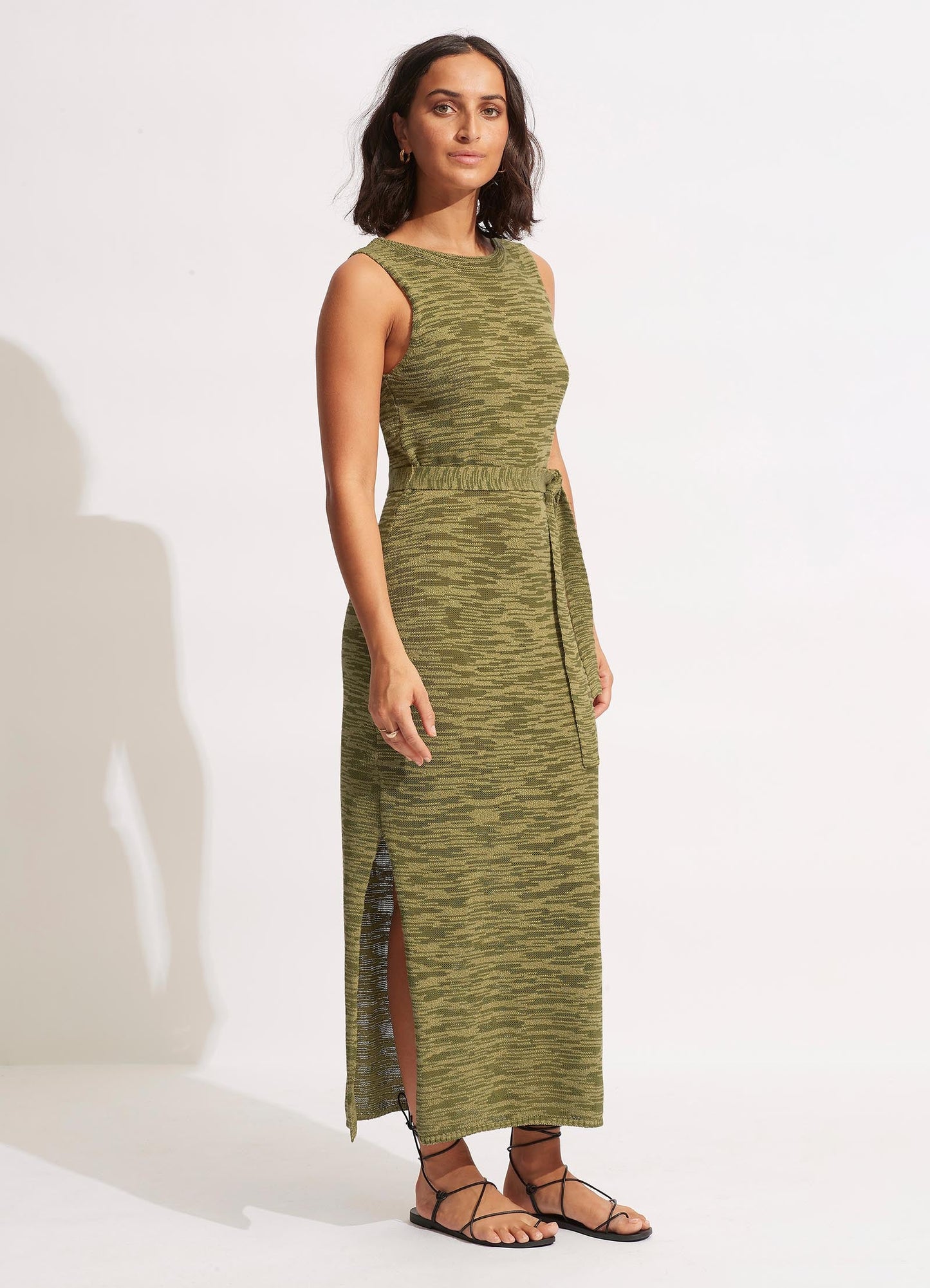  Daybreak Knit Dress- Olive