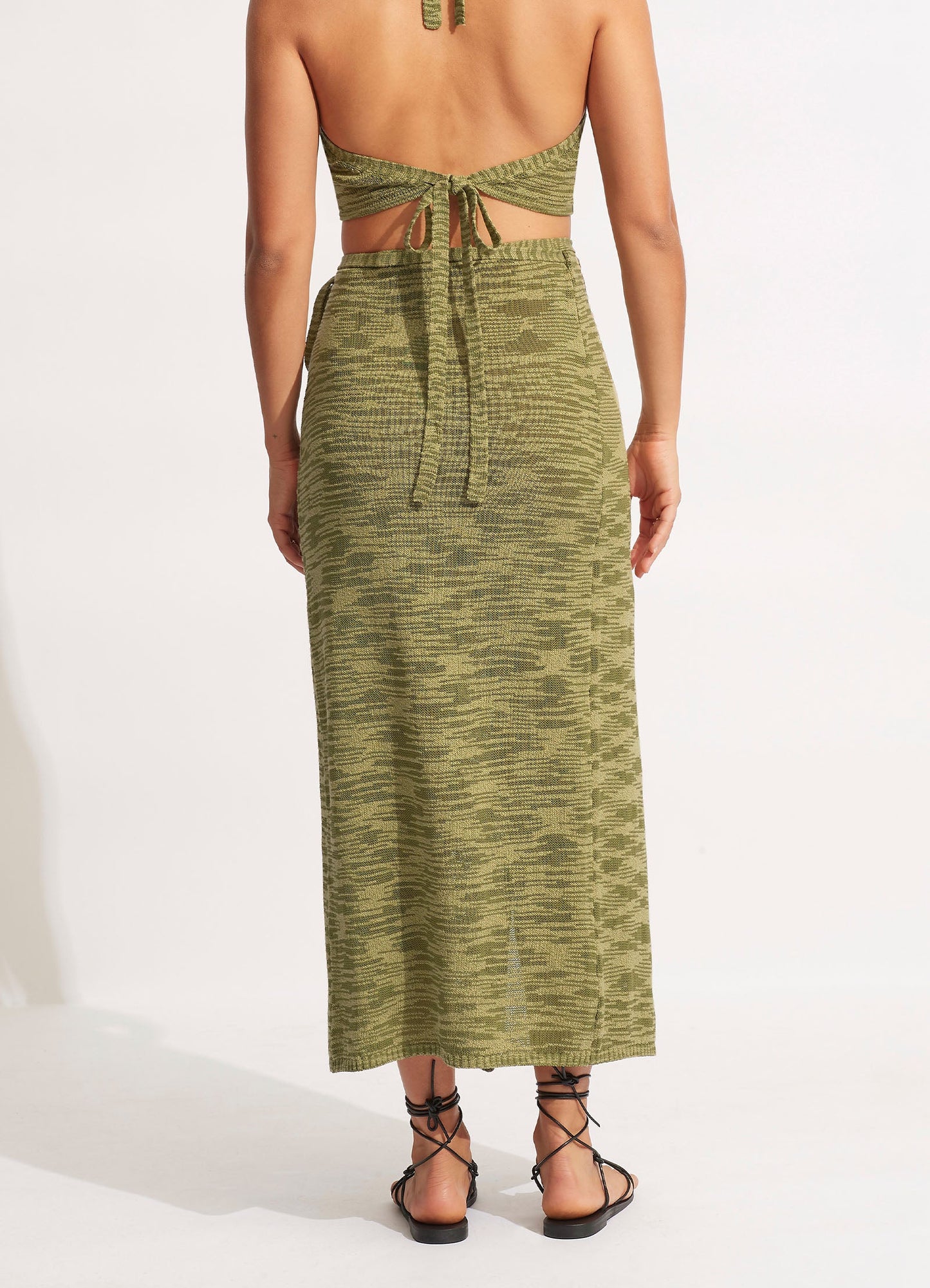  Daybreak Knit Skirt- Olive