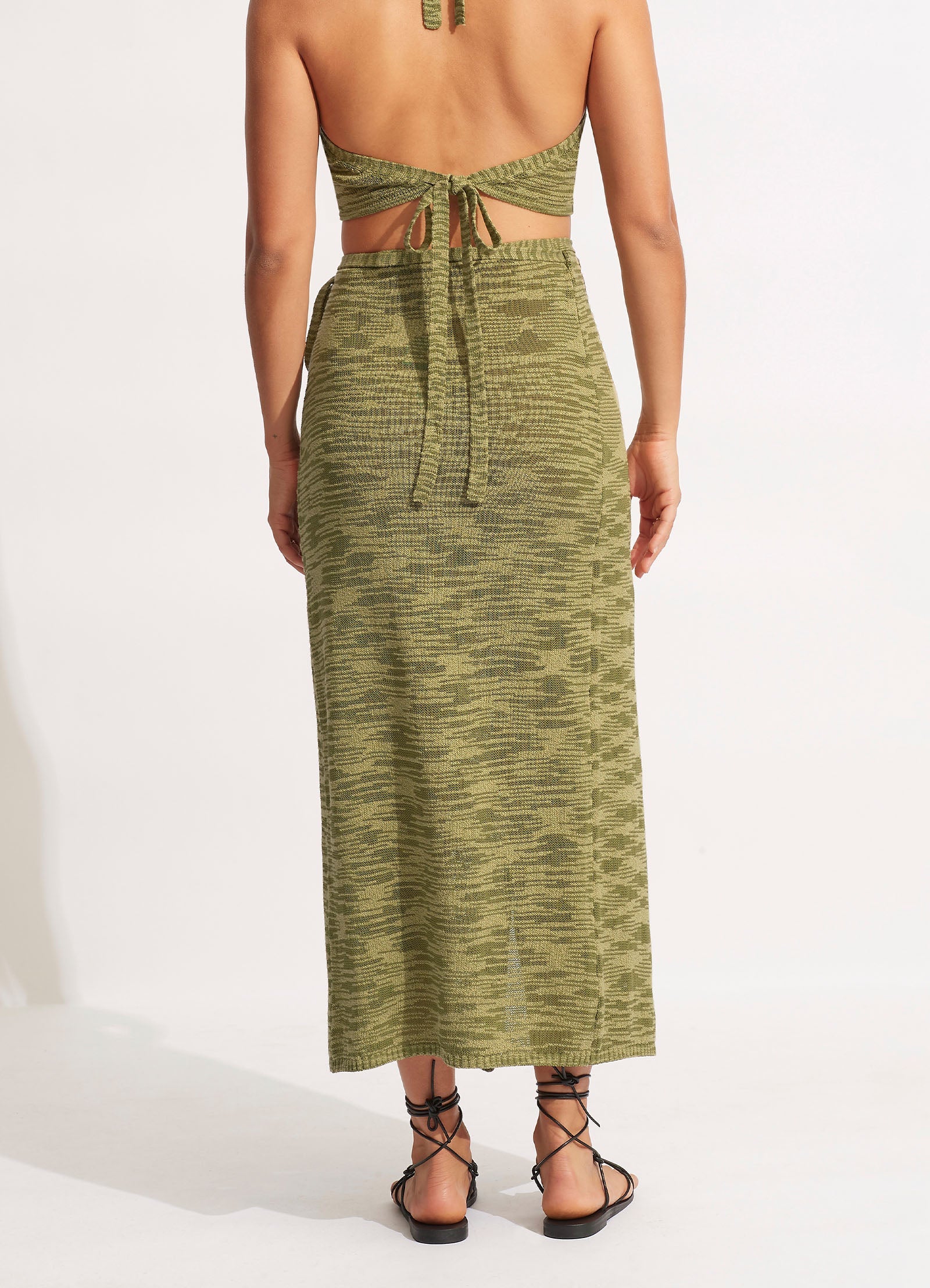  Daybreak Knit Skirt- Olive