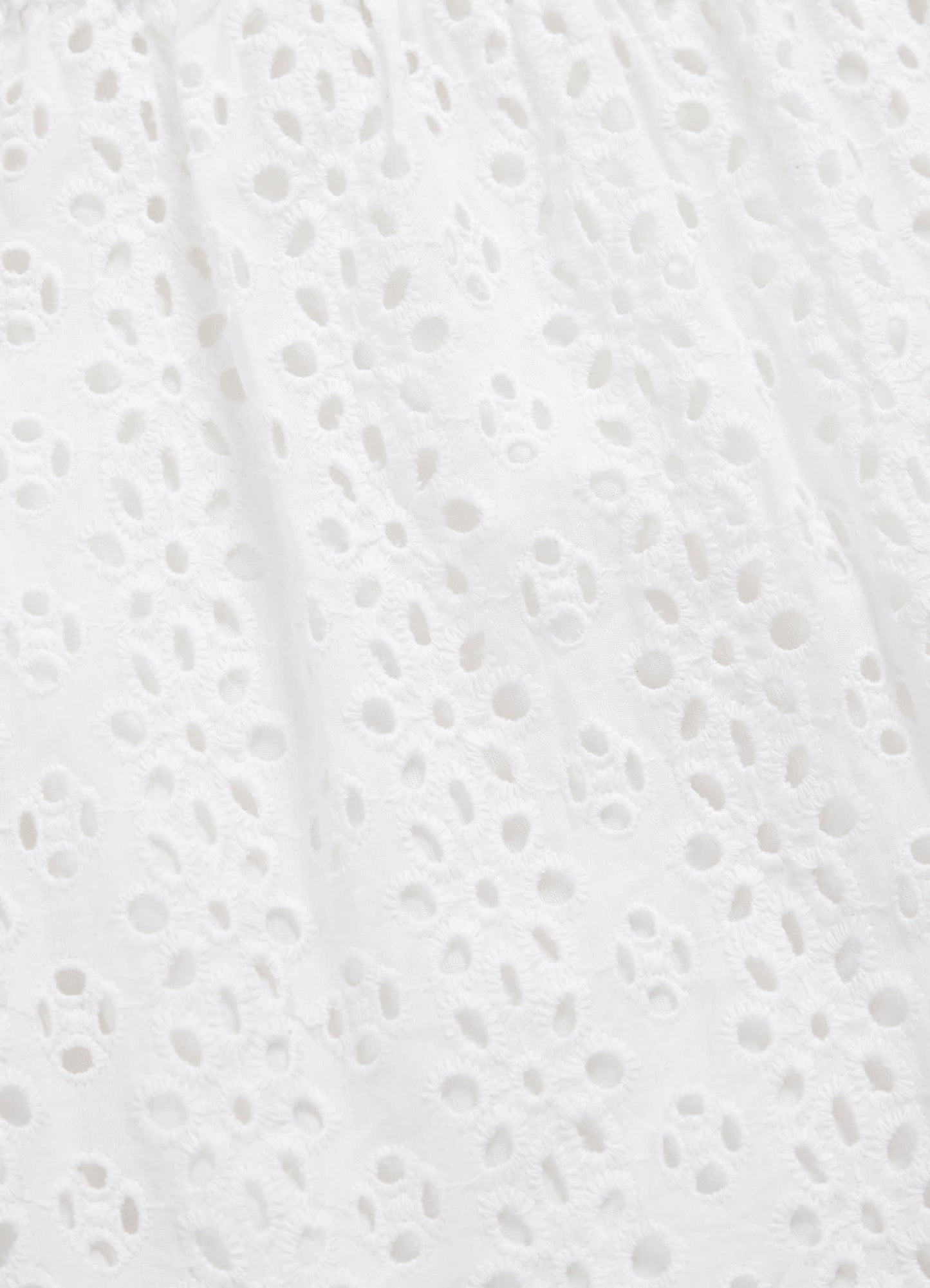  Broderie Anglaise Cover Up - White