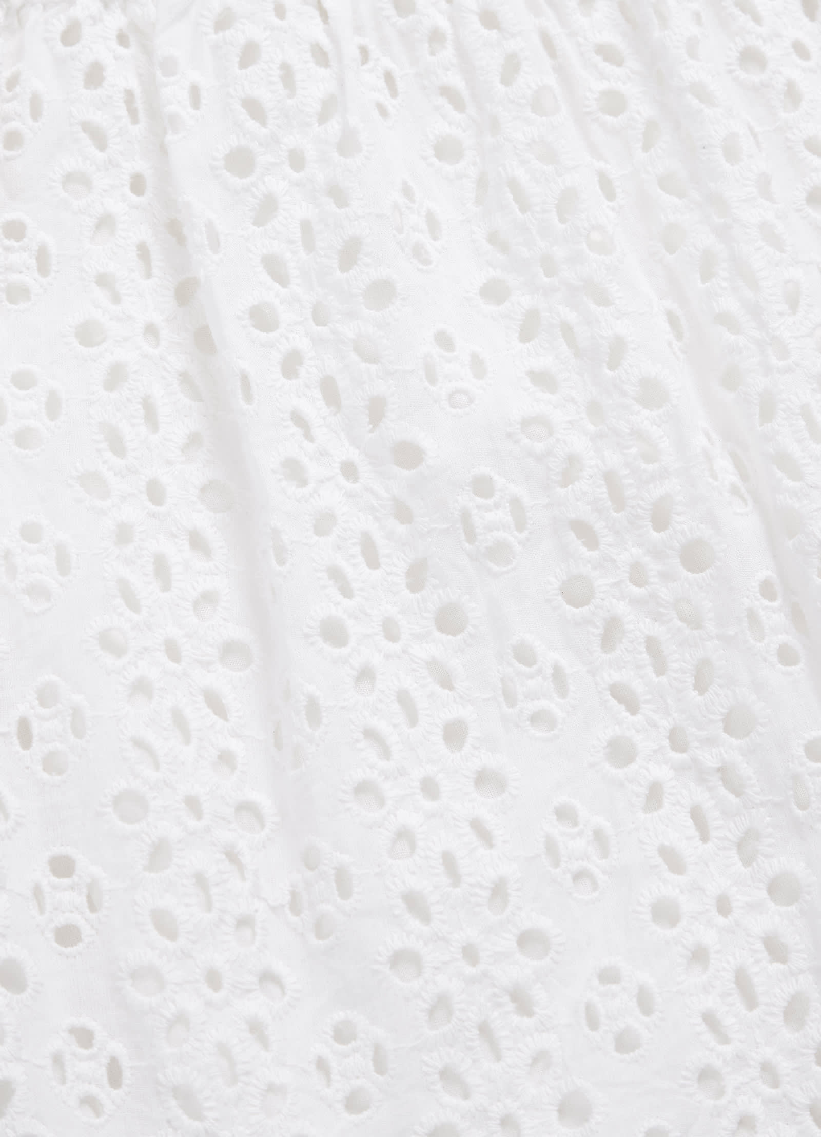  Broderie Anglaise Cover Up - White