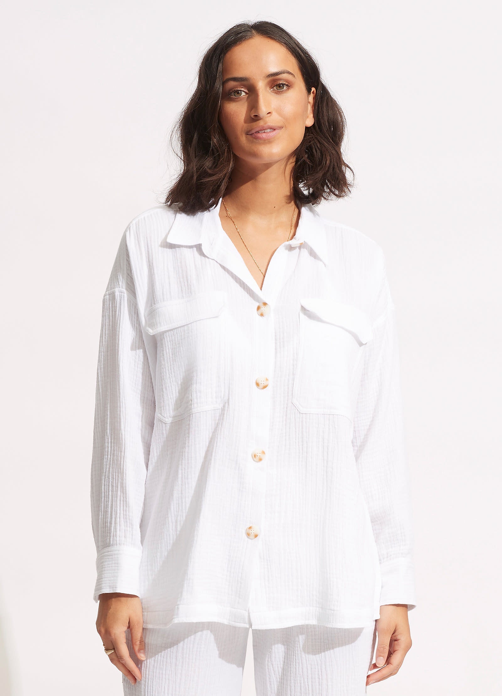  HarvestShirt Jacket - White