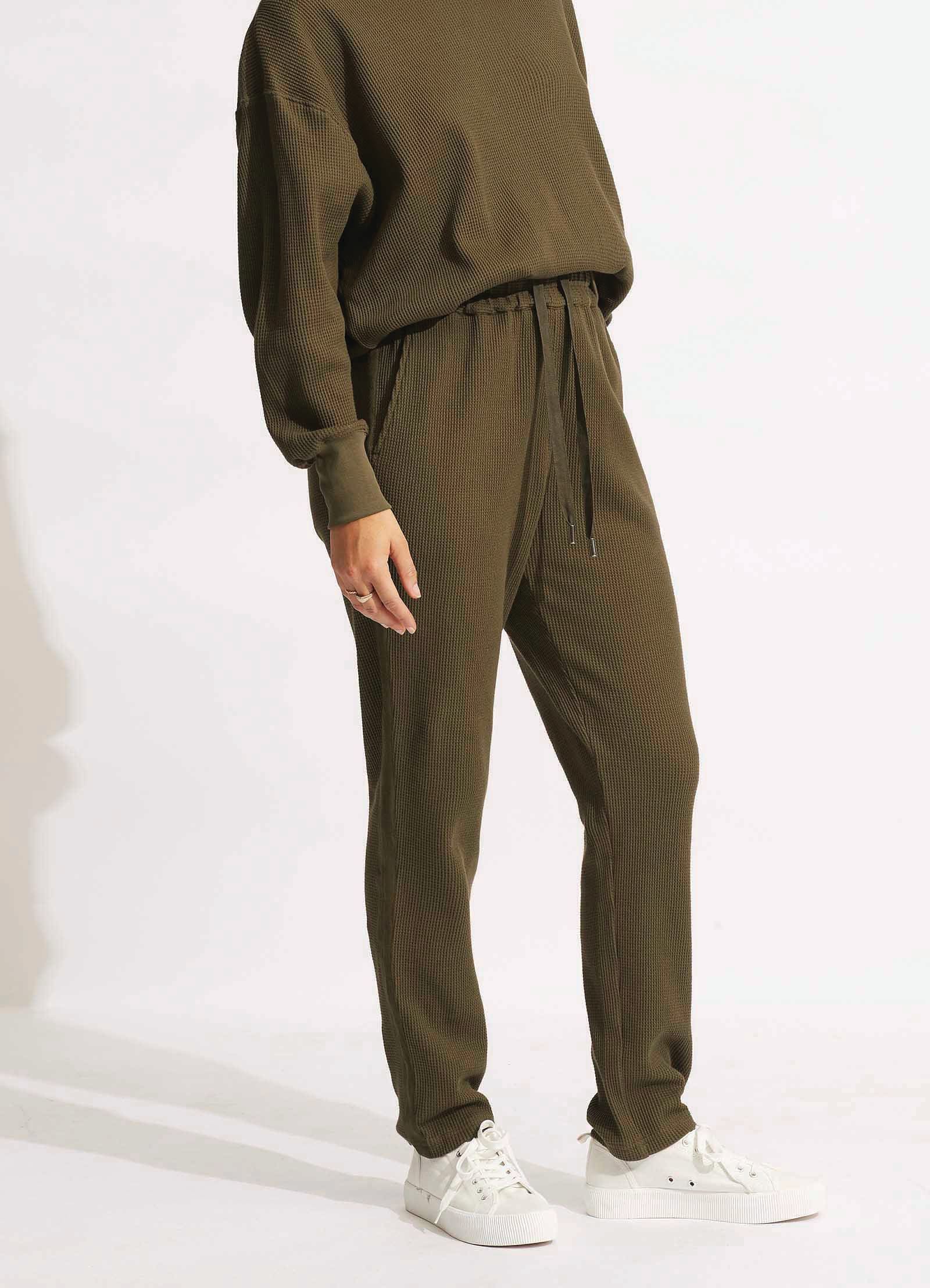  Waffle Pant - Moss