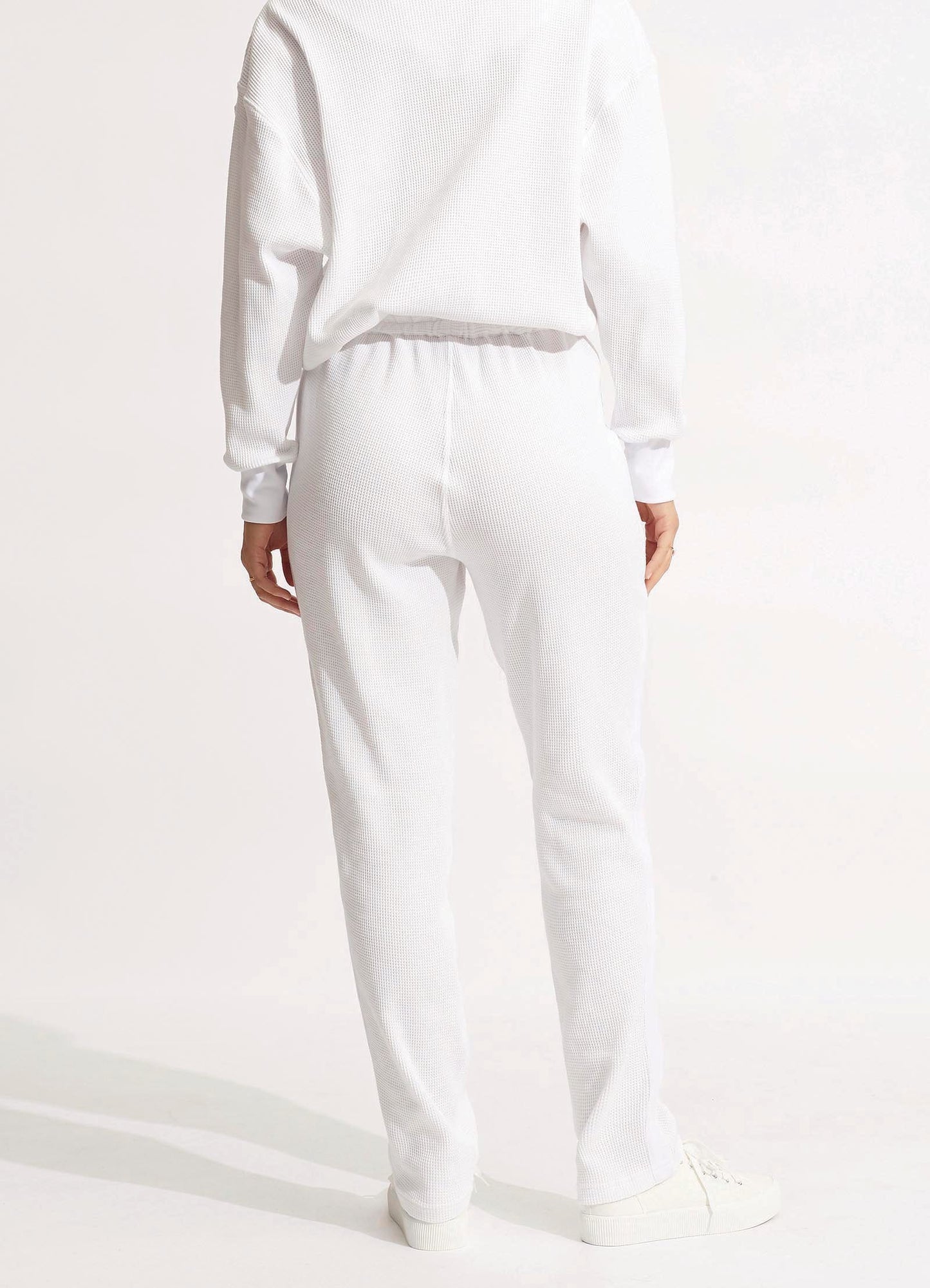  Waffle Pant - White