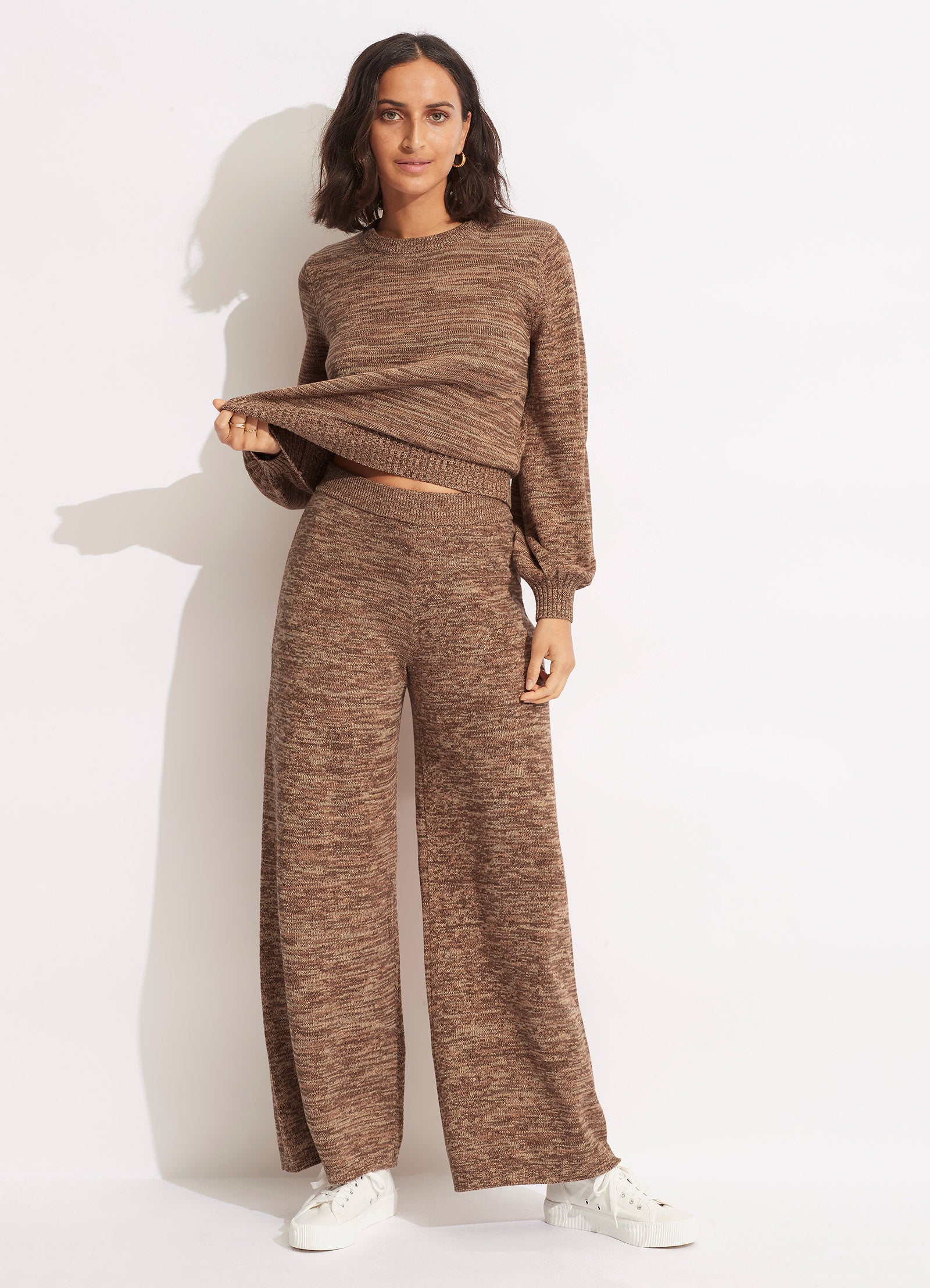  Maple Knit Pant- Sepia