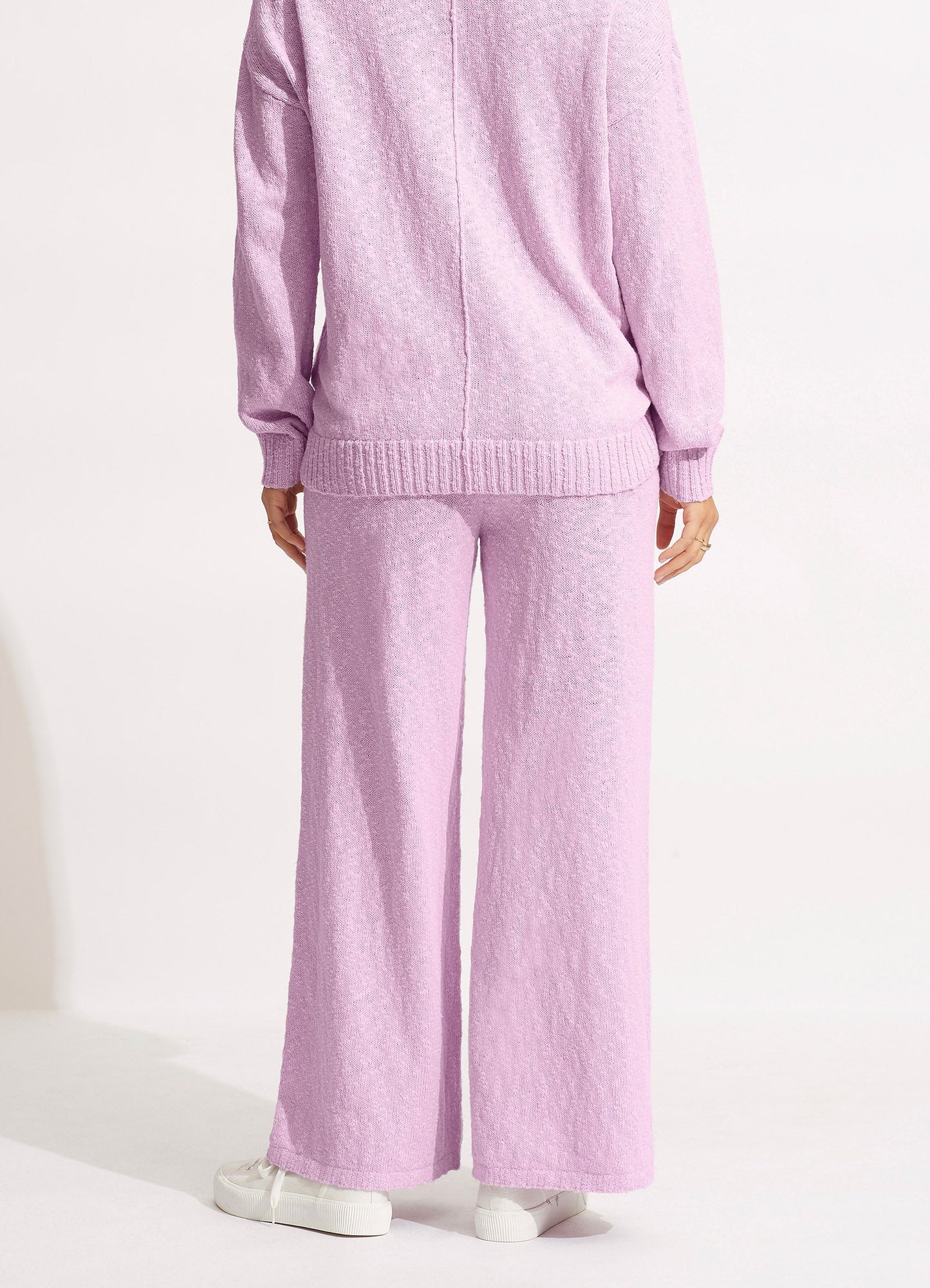  Boucle Knit Pant- Lilac