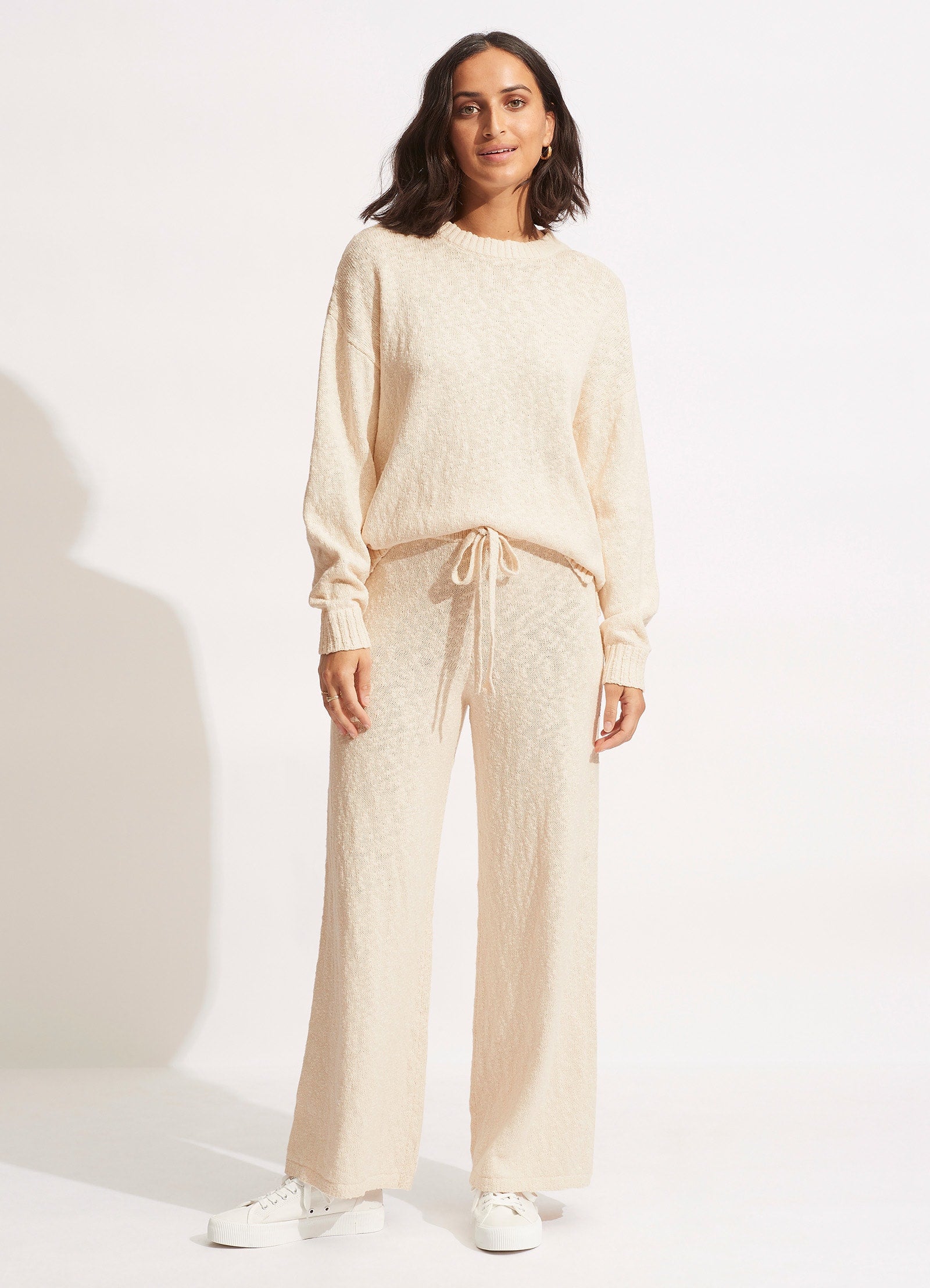  Boucle Knit Pant- Sand