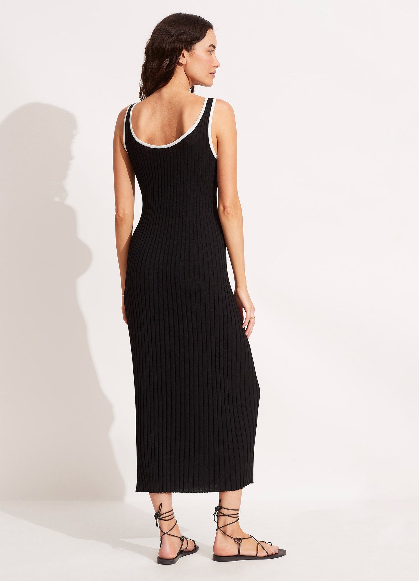  Coral Knit Dress - Black