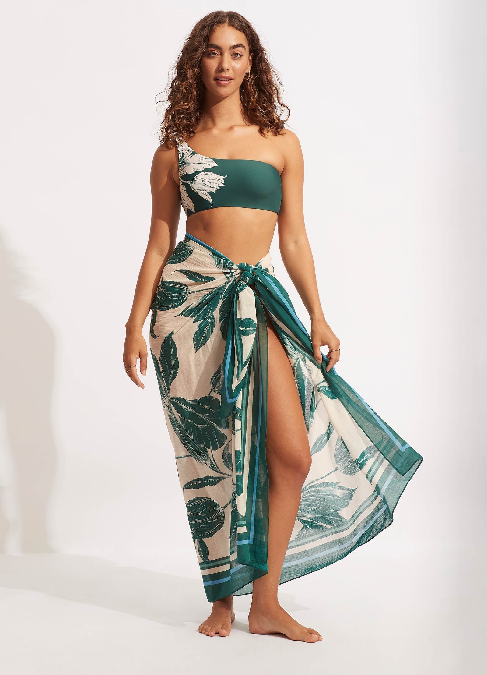  Fleur De Bloom Pareo - Evergreen