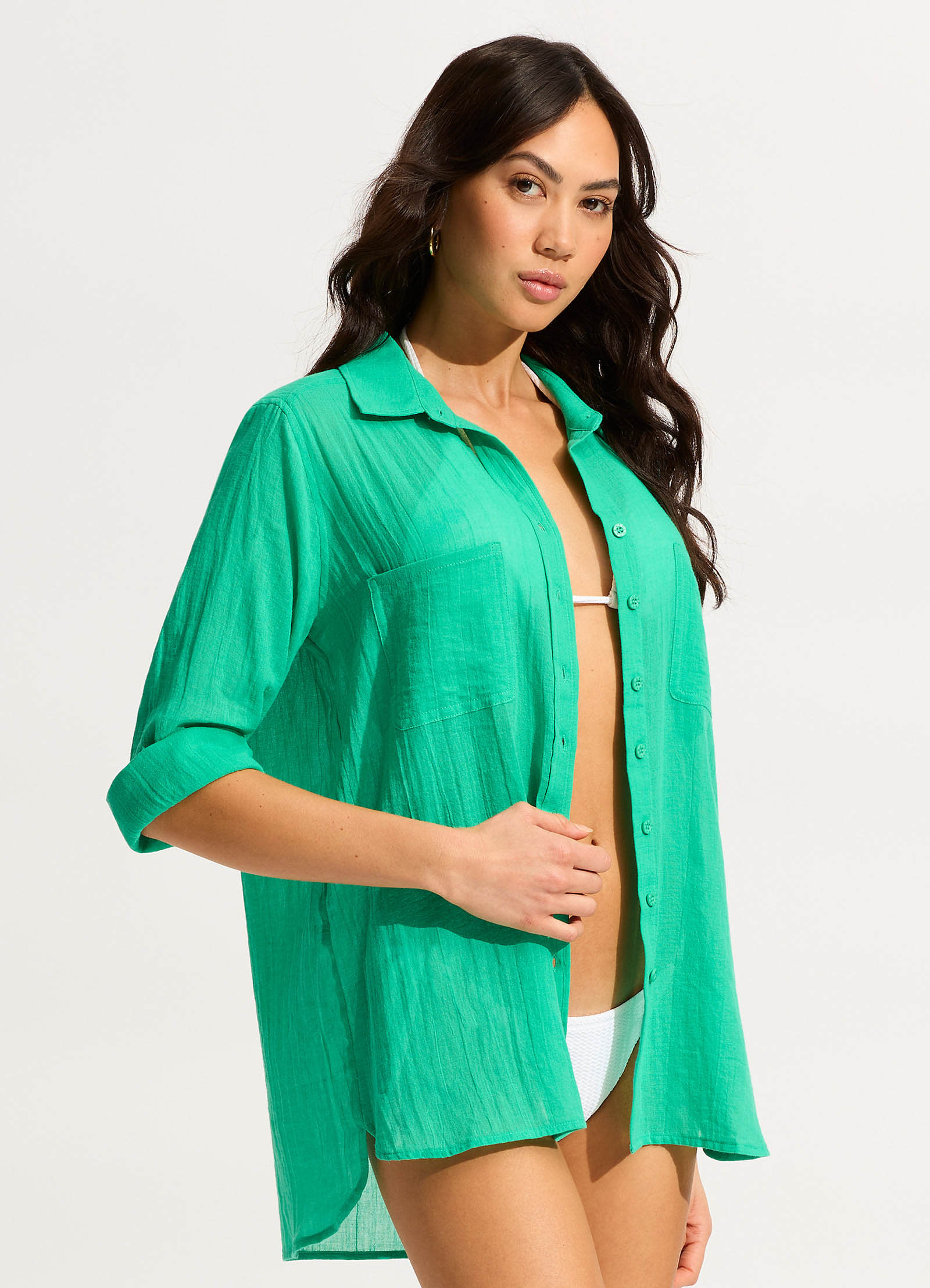  Breeze Beach Shirt - Jade