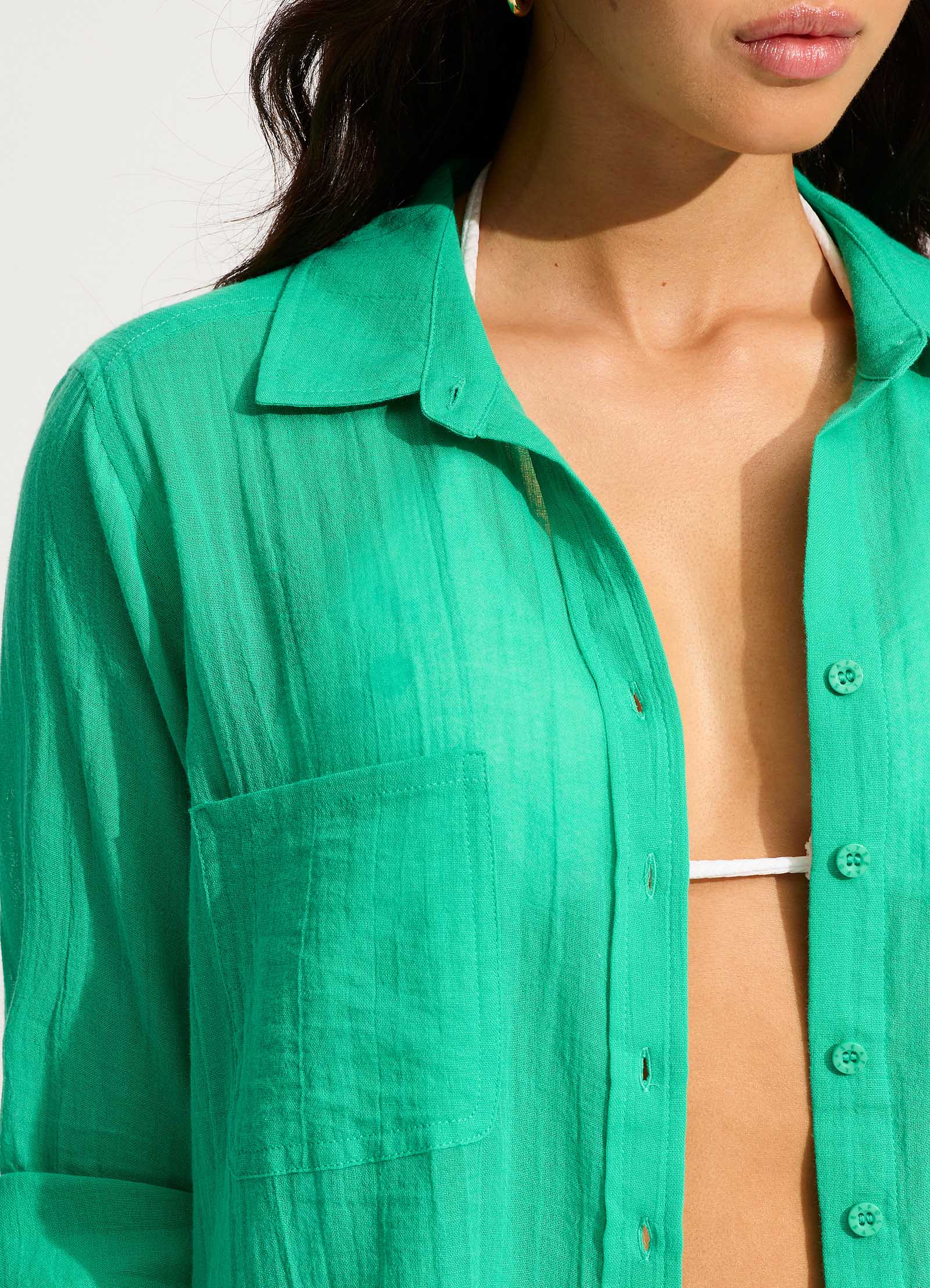 Breeze Beach Shirt - Jade