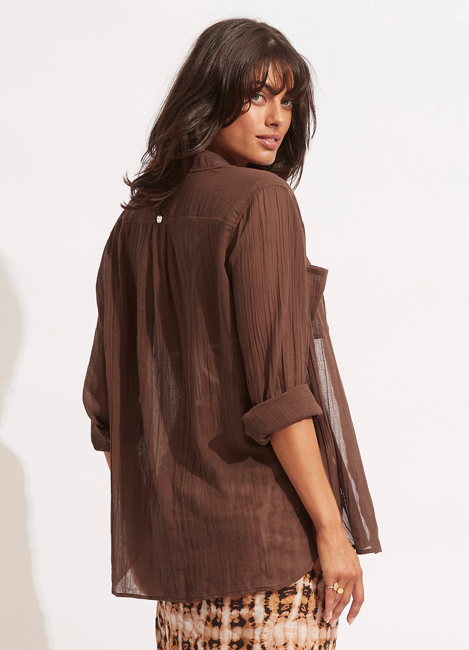  Breeze Beach Shirt - Tiramisu