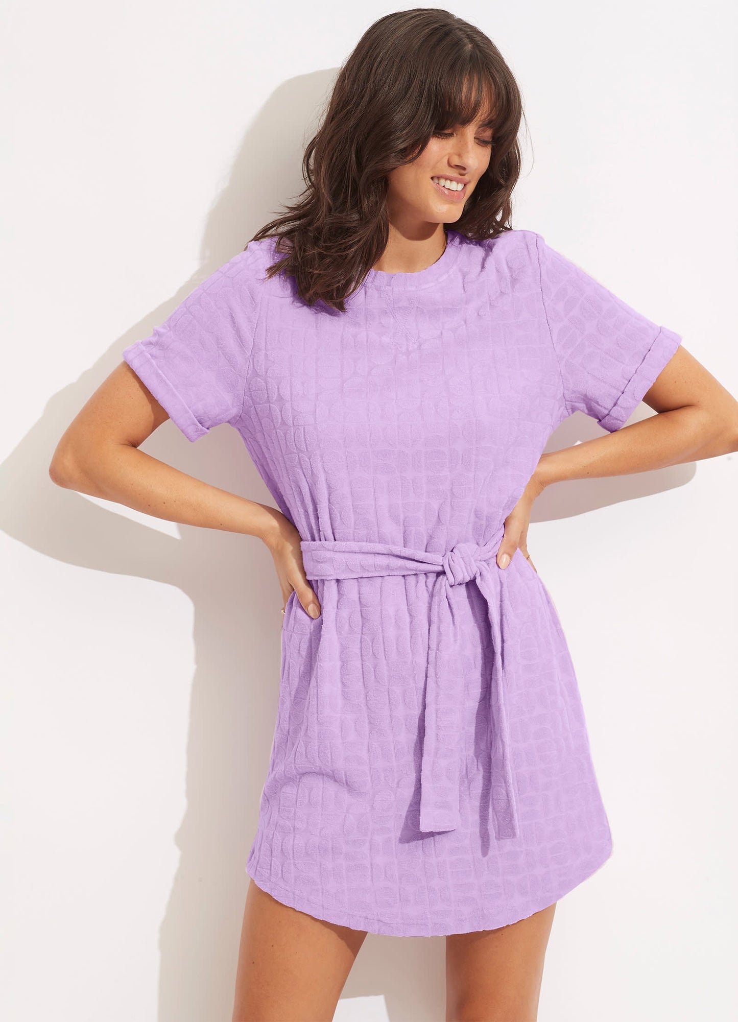  Capri Terry Dress - Wild Rose