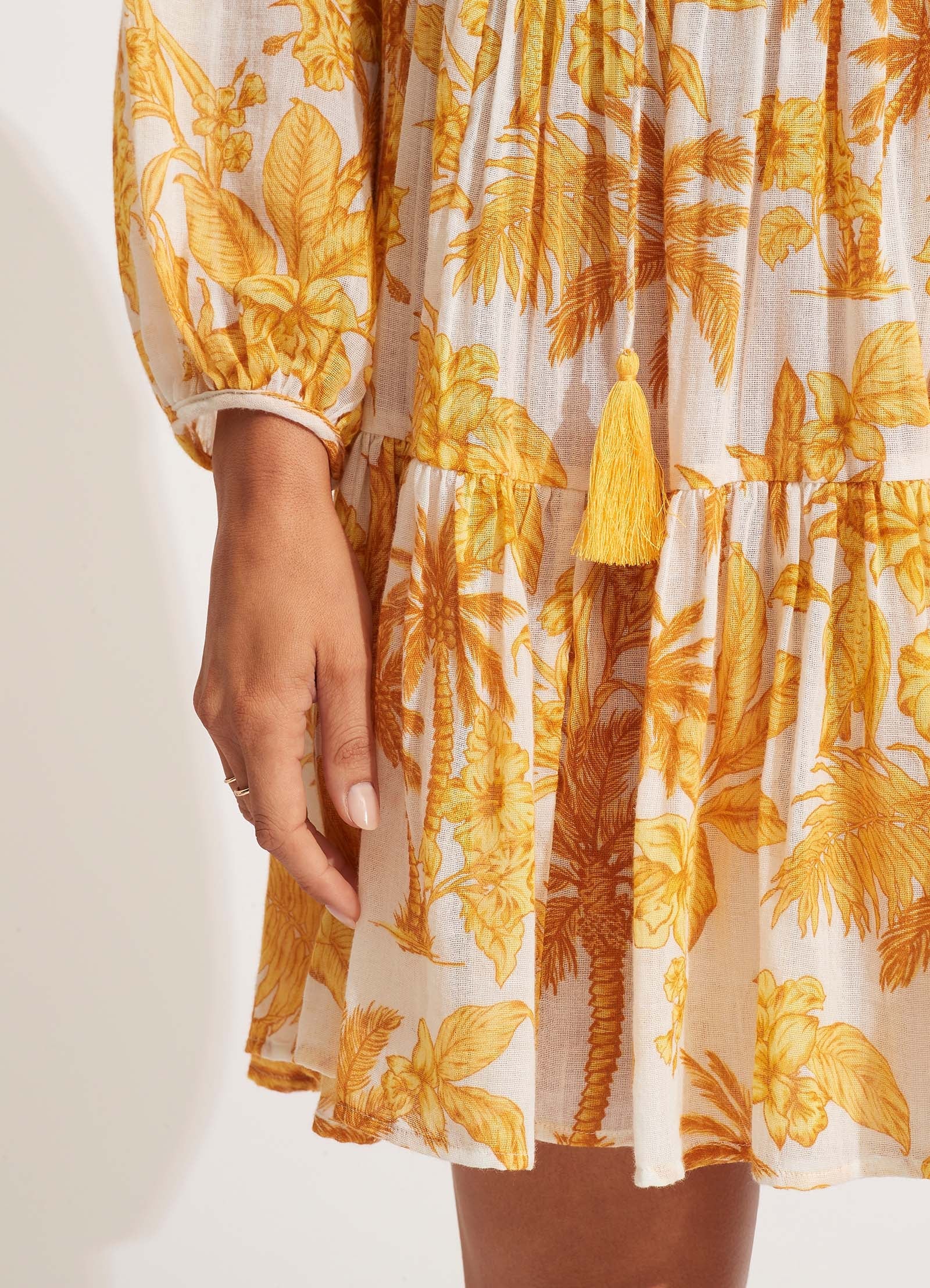  Castaway Tier Dress - Tuscan Sun