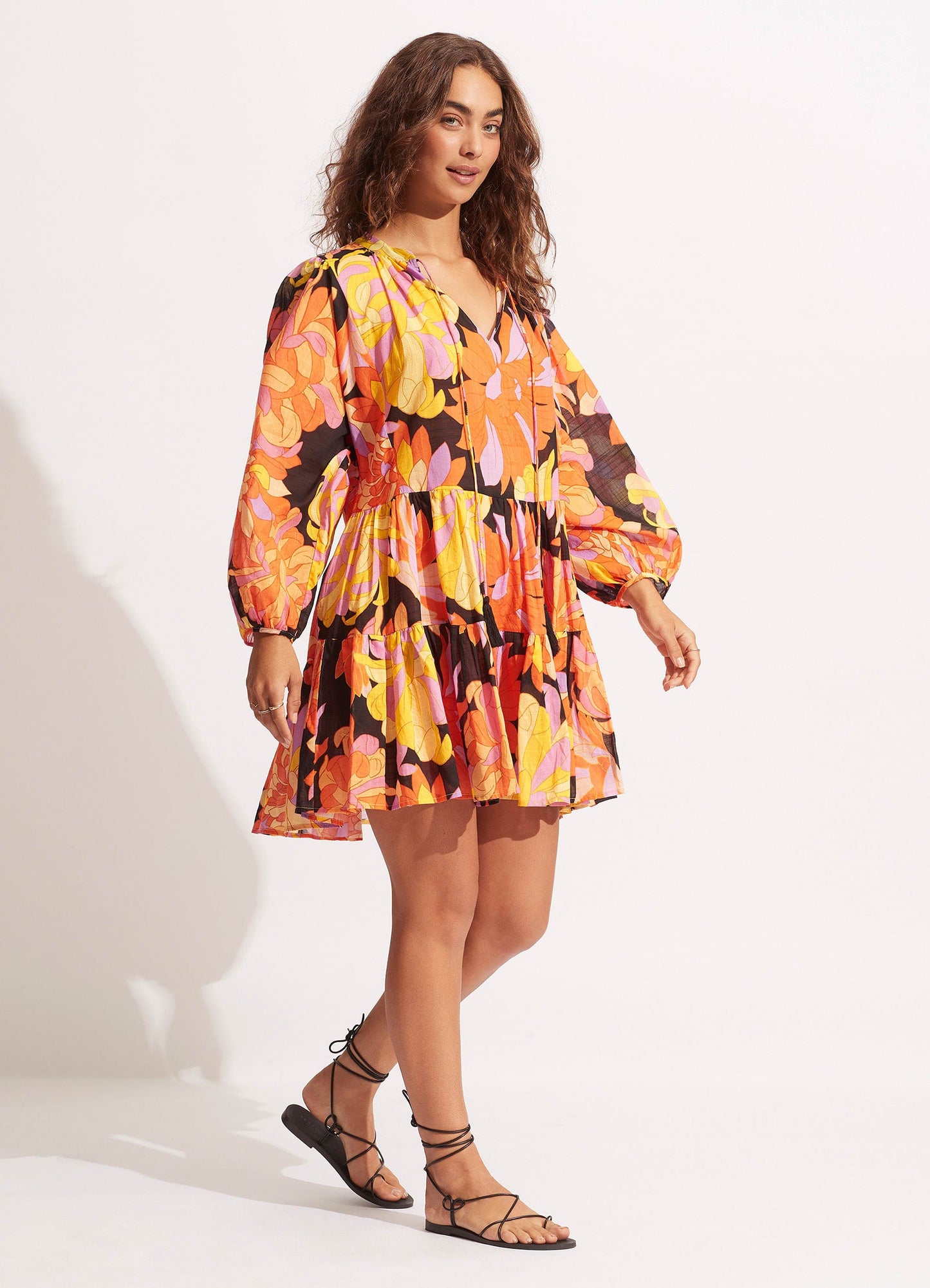  Palm Springs Tier Dress - Black