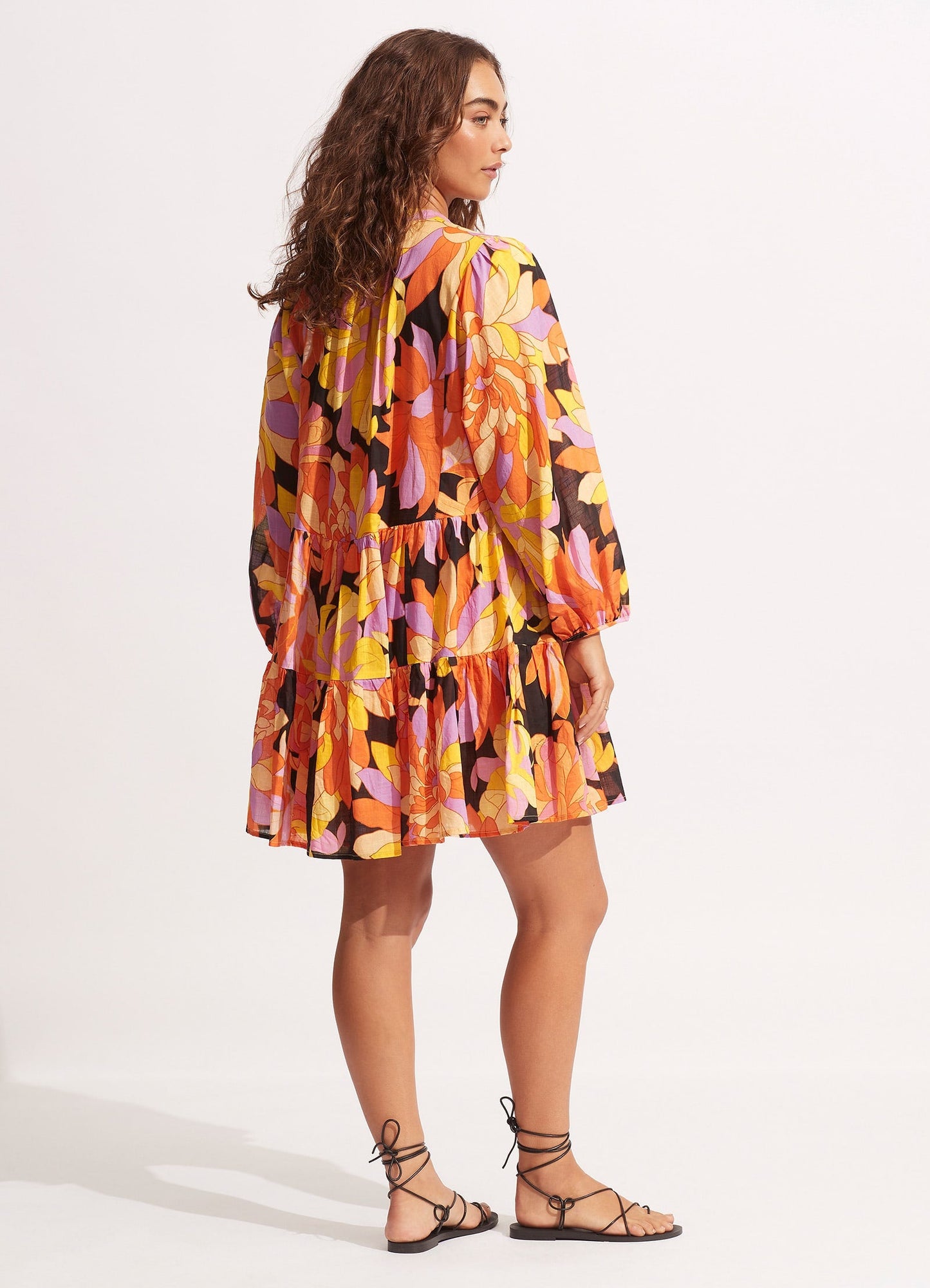  Palm Springs Tier Dress - Black