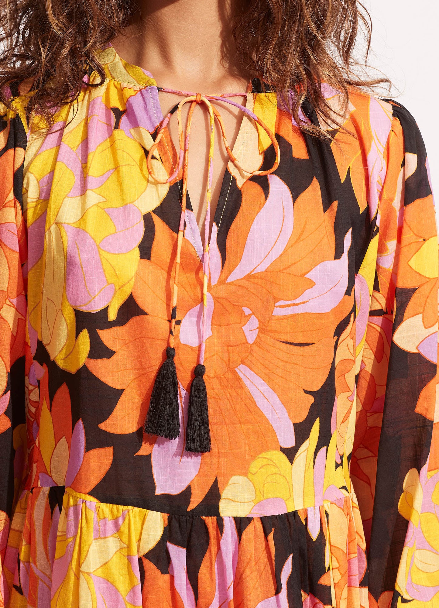  Palm Springs Tier Dress - Black