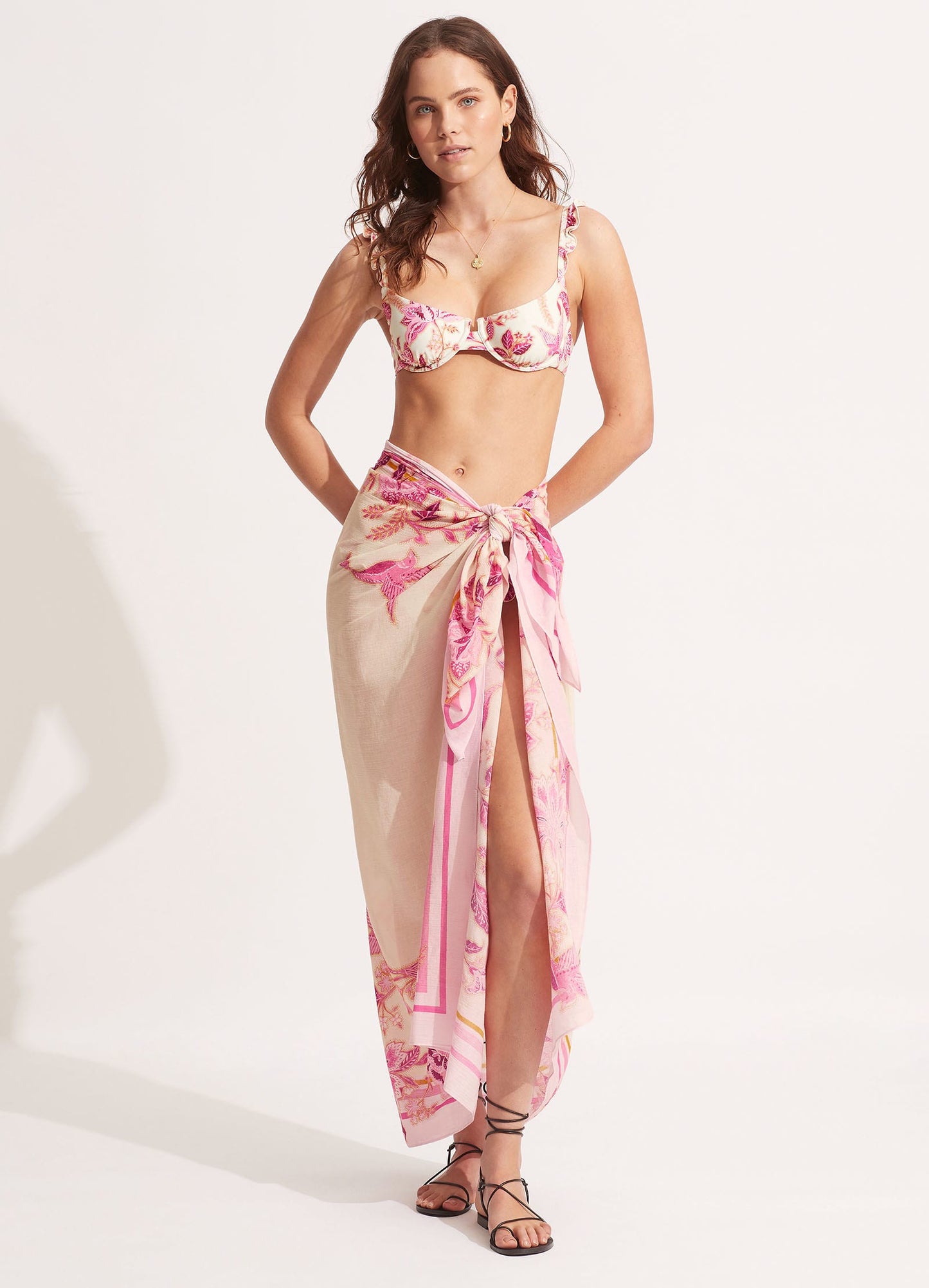  Silk Road Sarong - Parfait Pink