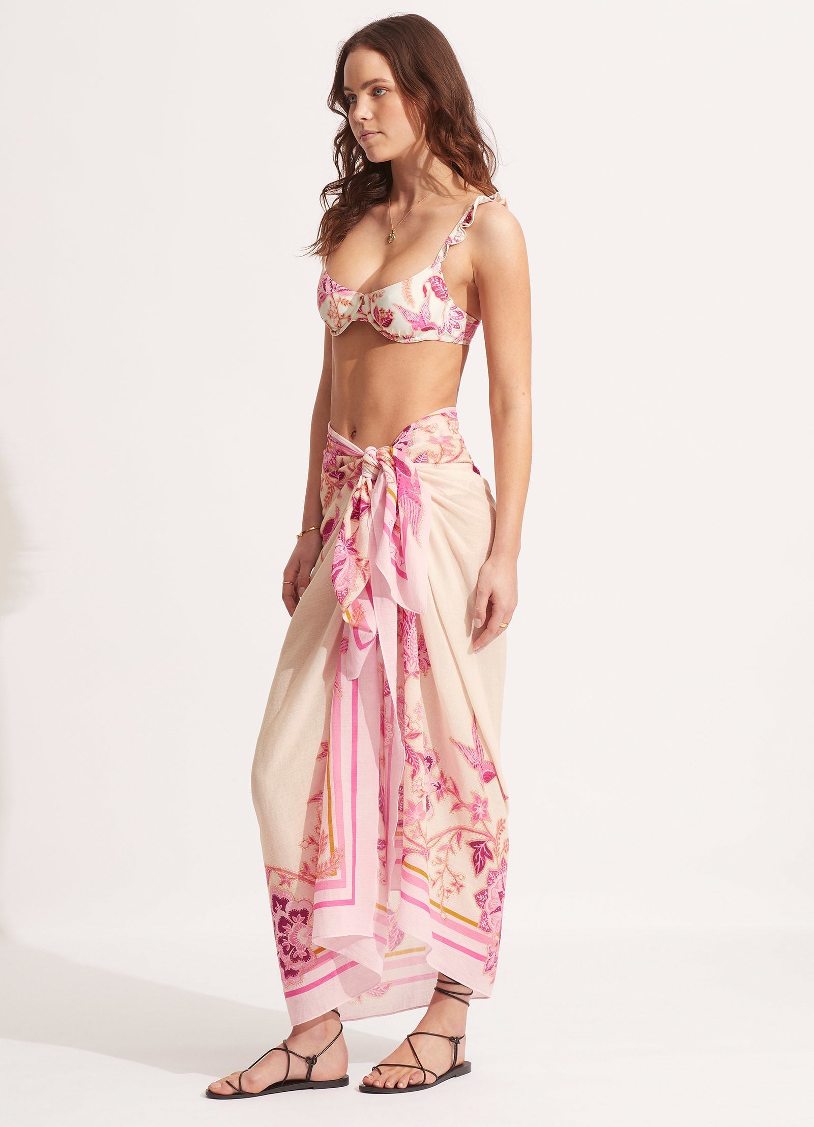  Silk Road Sarong - Parfait Pink