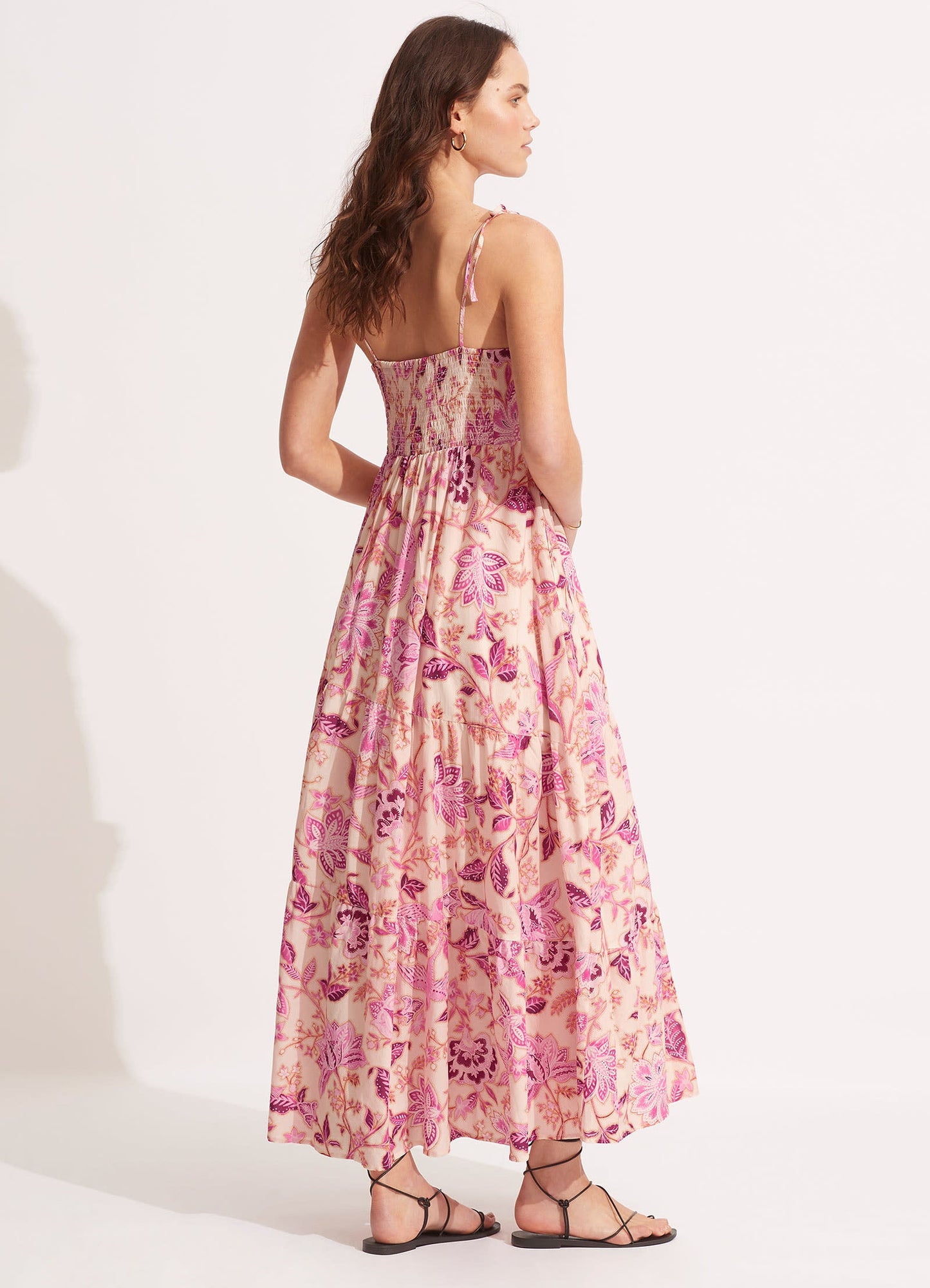  Silk Road Midi Dress - Parfait Pink