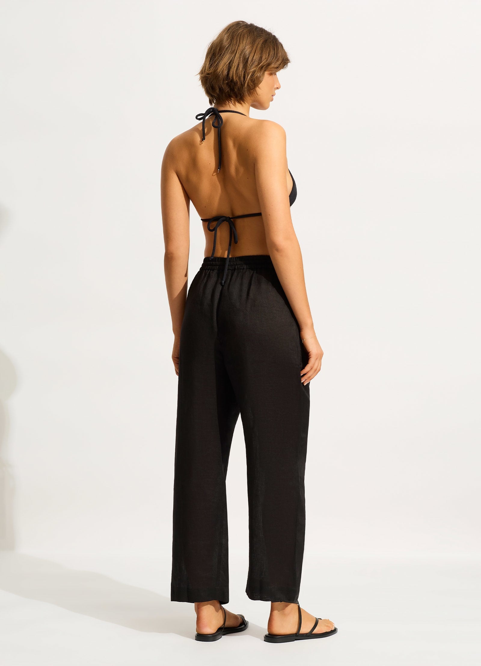  Linen Pant - Black