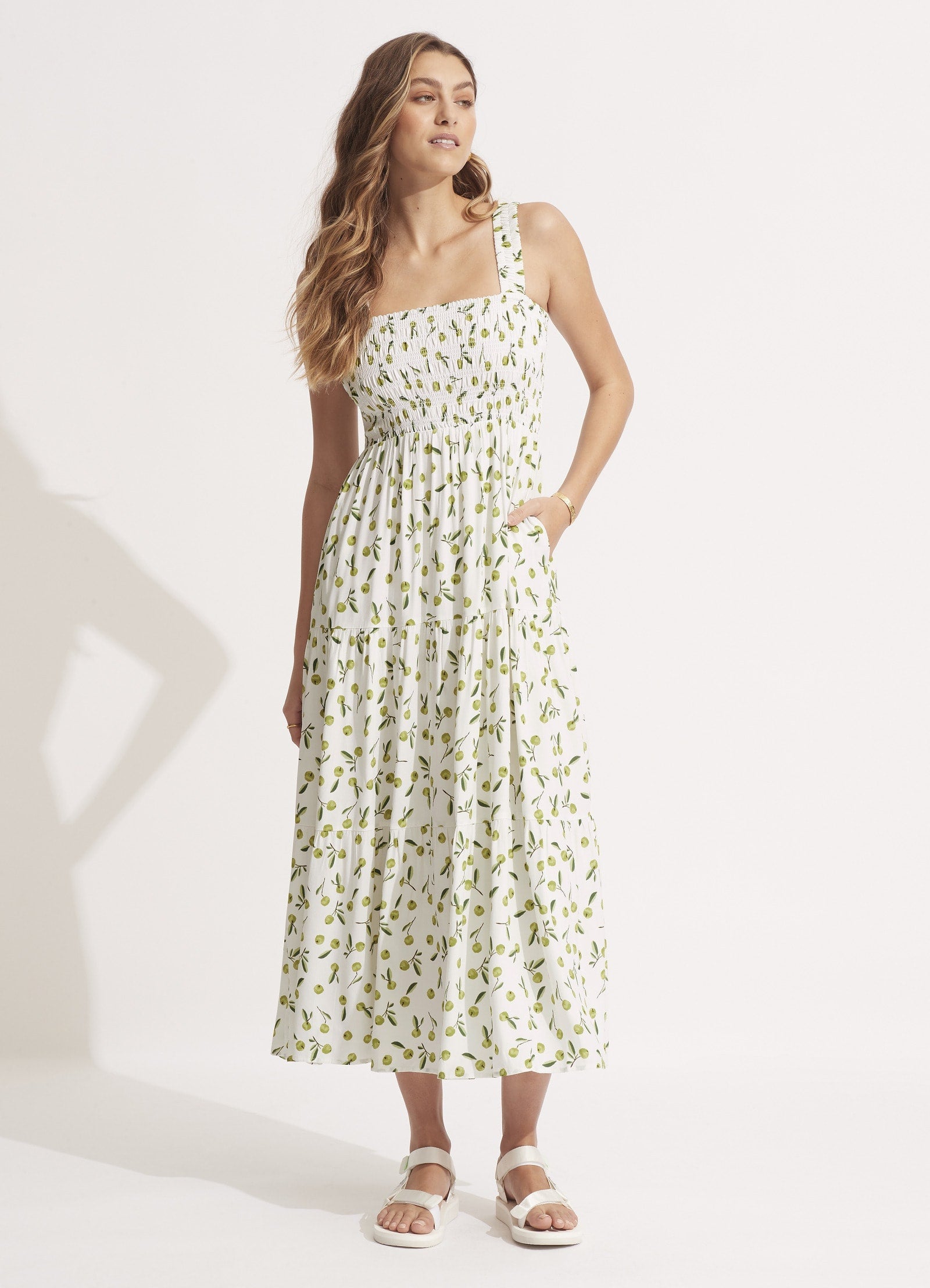  Summer Crush Midi Dress - Soft Olive