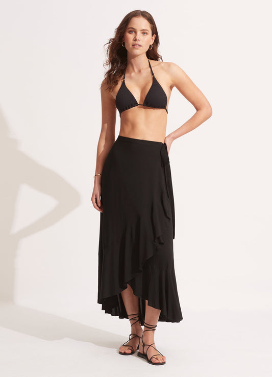  The Wrap Skirt - Black
