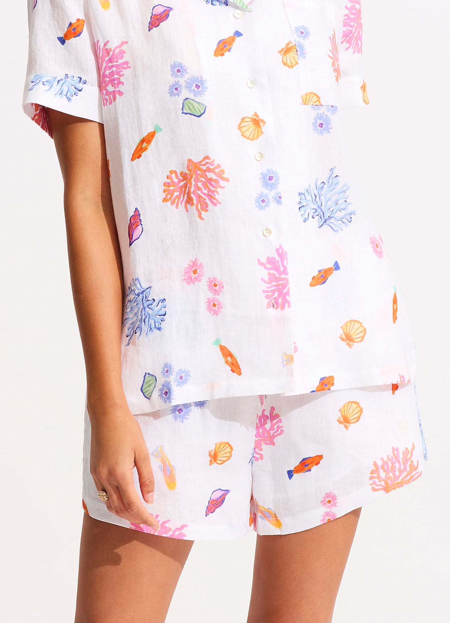  Under The Sea Beach Short - White