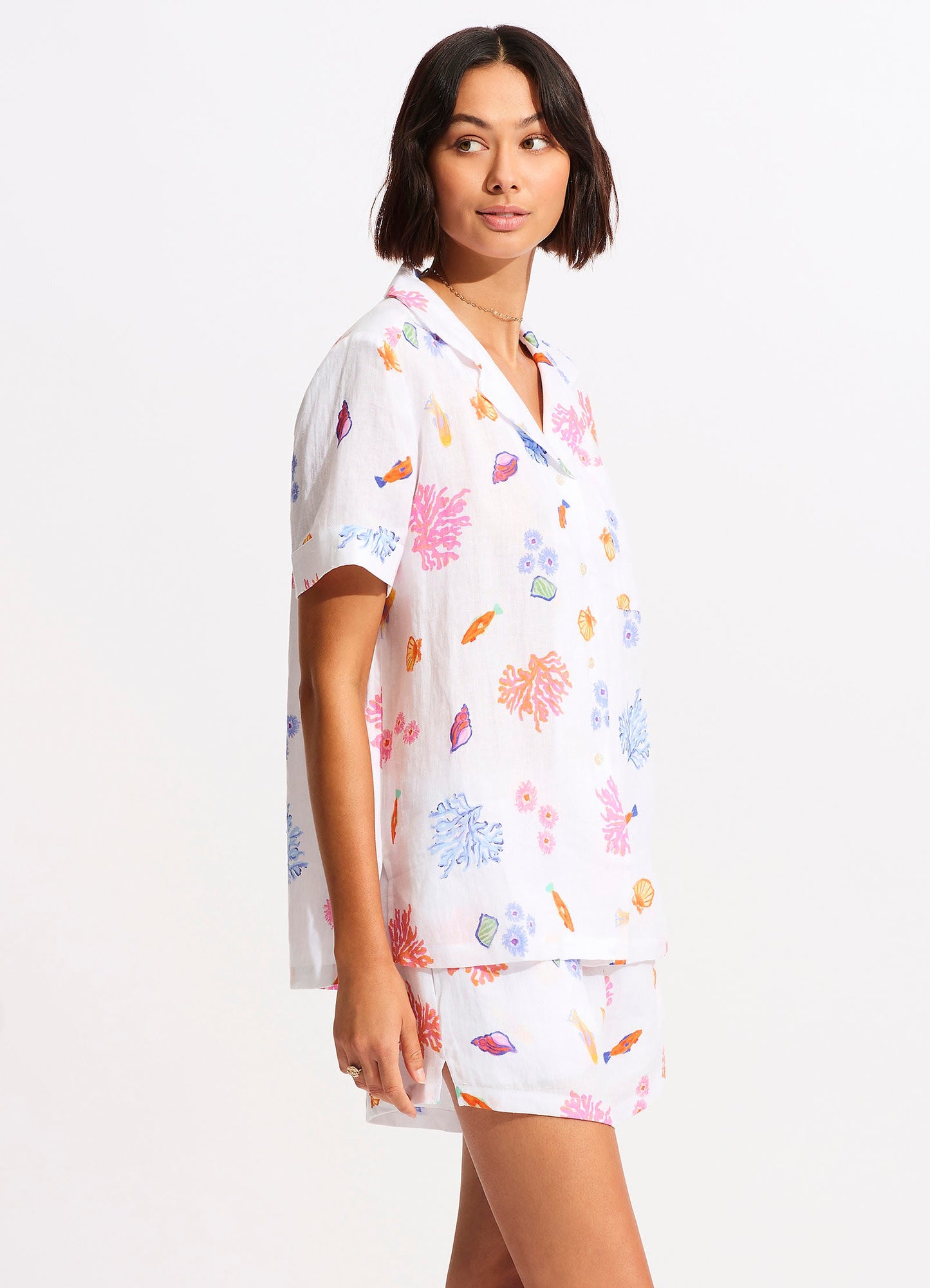  Under The Sea Beach Short - White