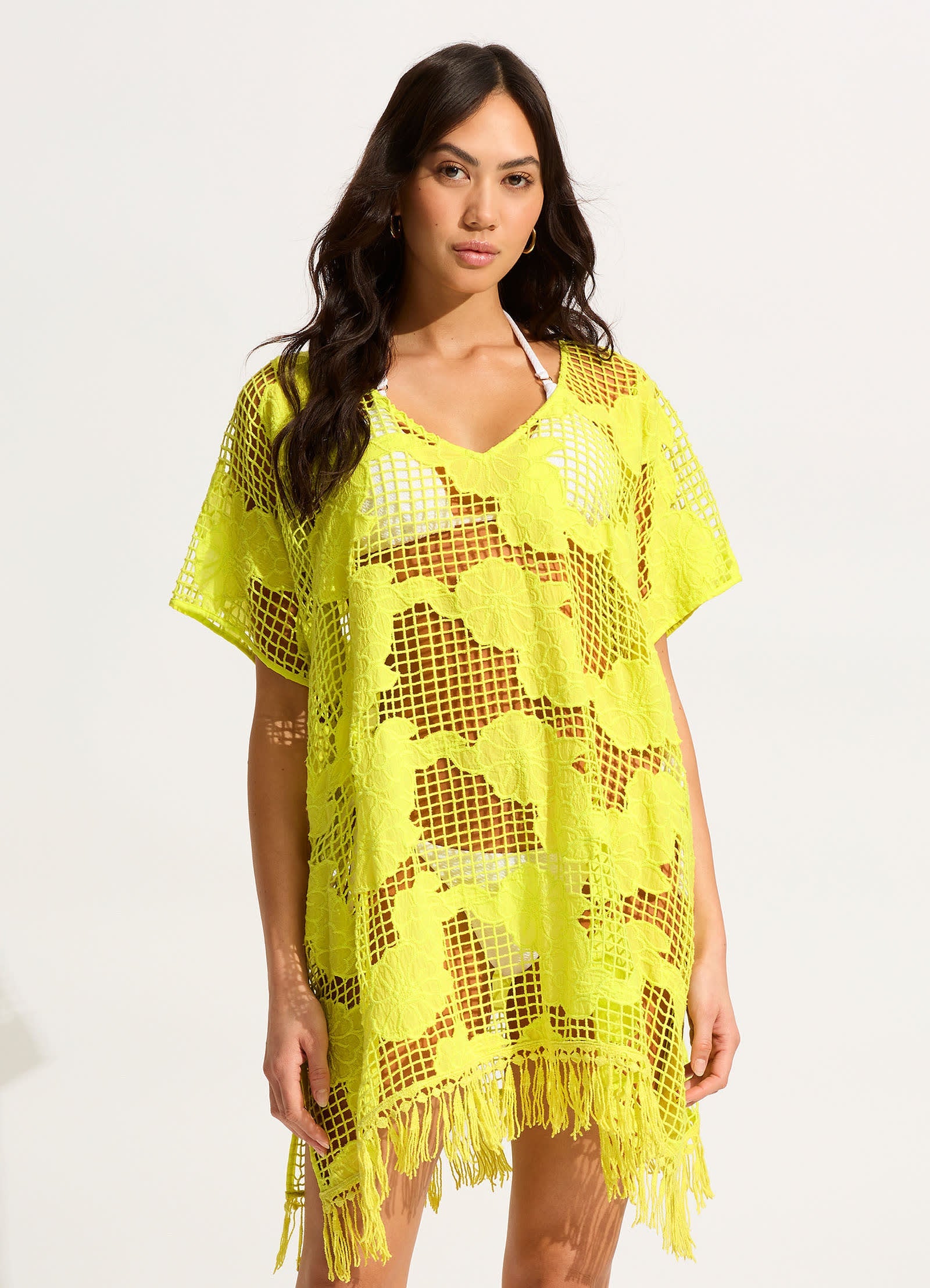  Mesh Kaftan - Citron