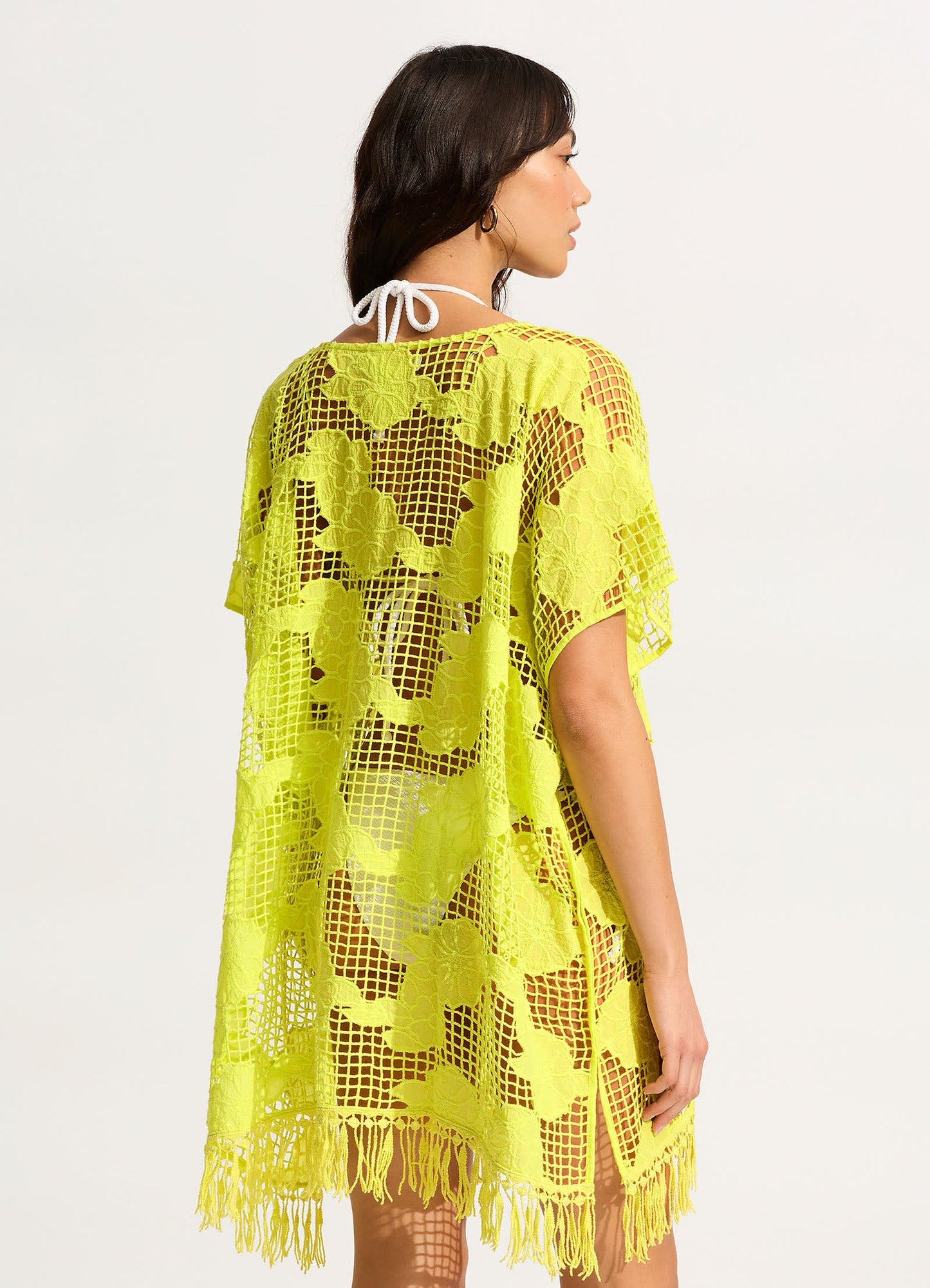  Mesh Kaftan - Citron