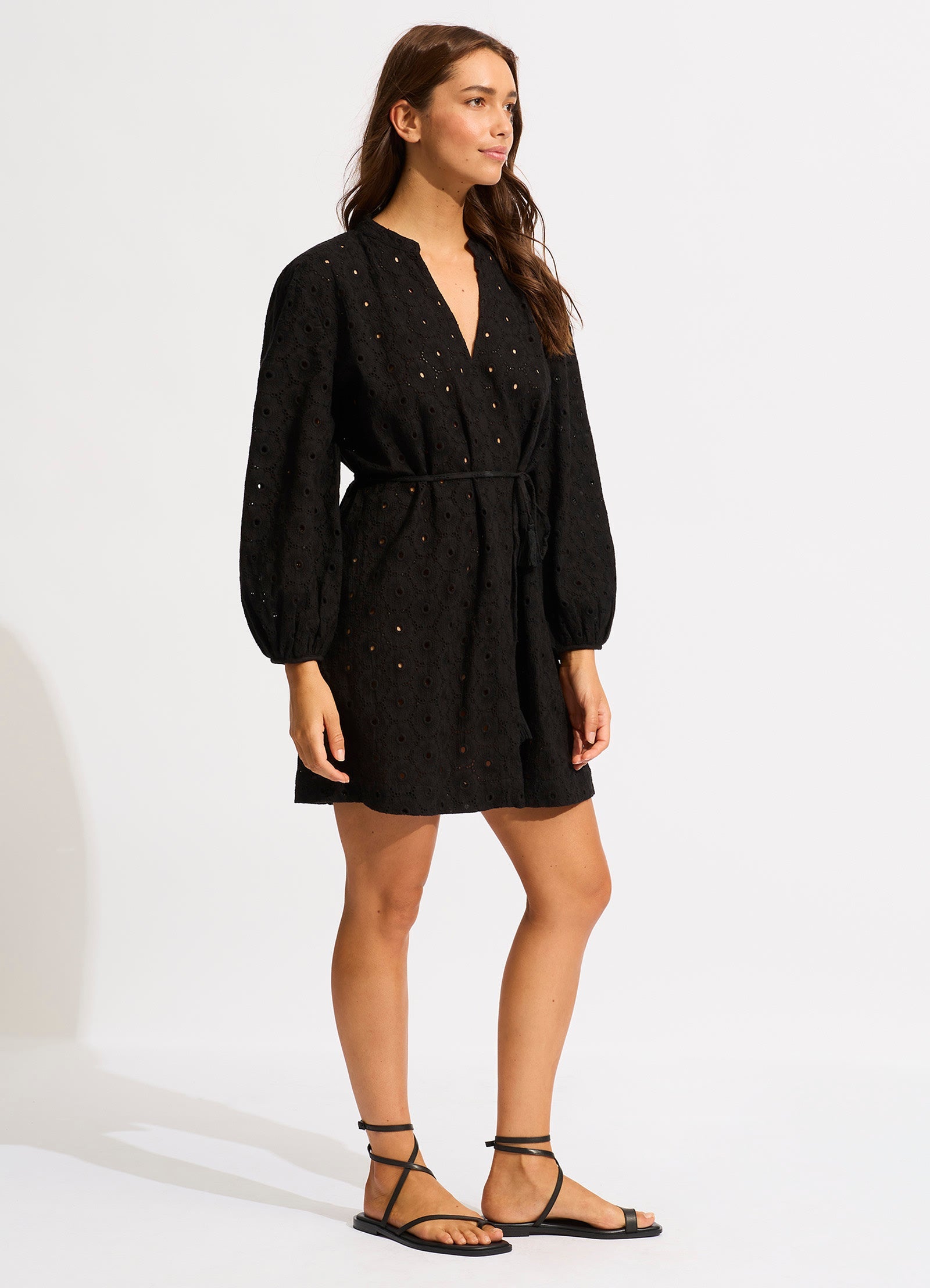  Broderie Cover Up - Black